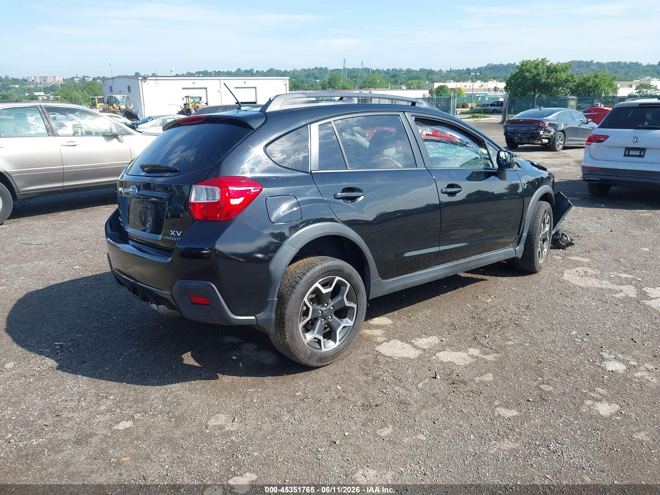 2015 Subaru Xv Crosstrek 2.0i Limited Black vin: JF2GPAPC0F8264962