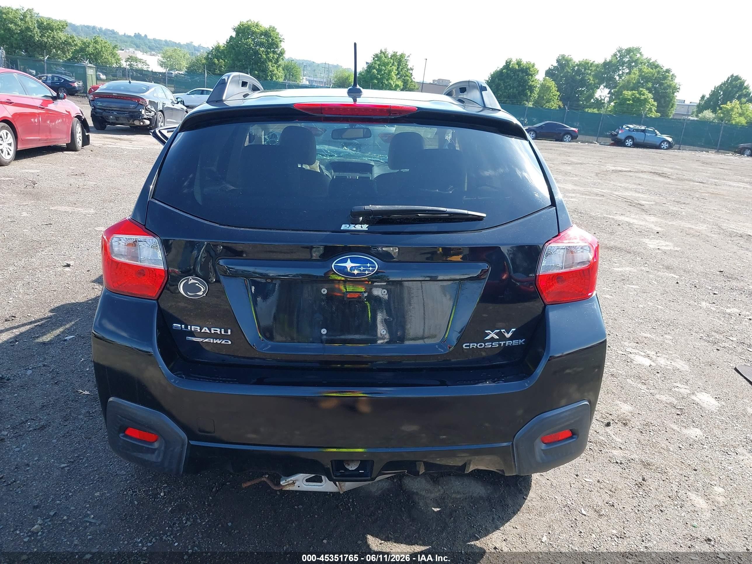 2015 Subaru Xv Crosstrek 2.0i Limited Black vin: JF2GPAPC0F8264962