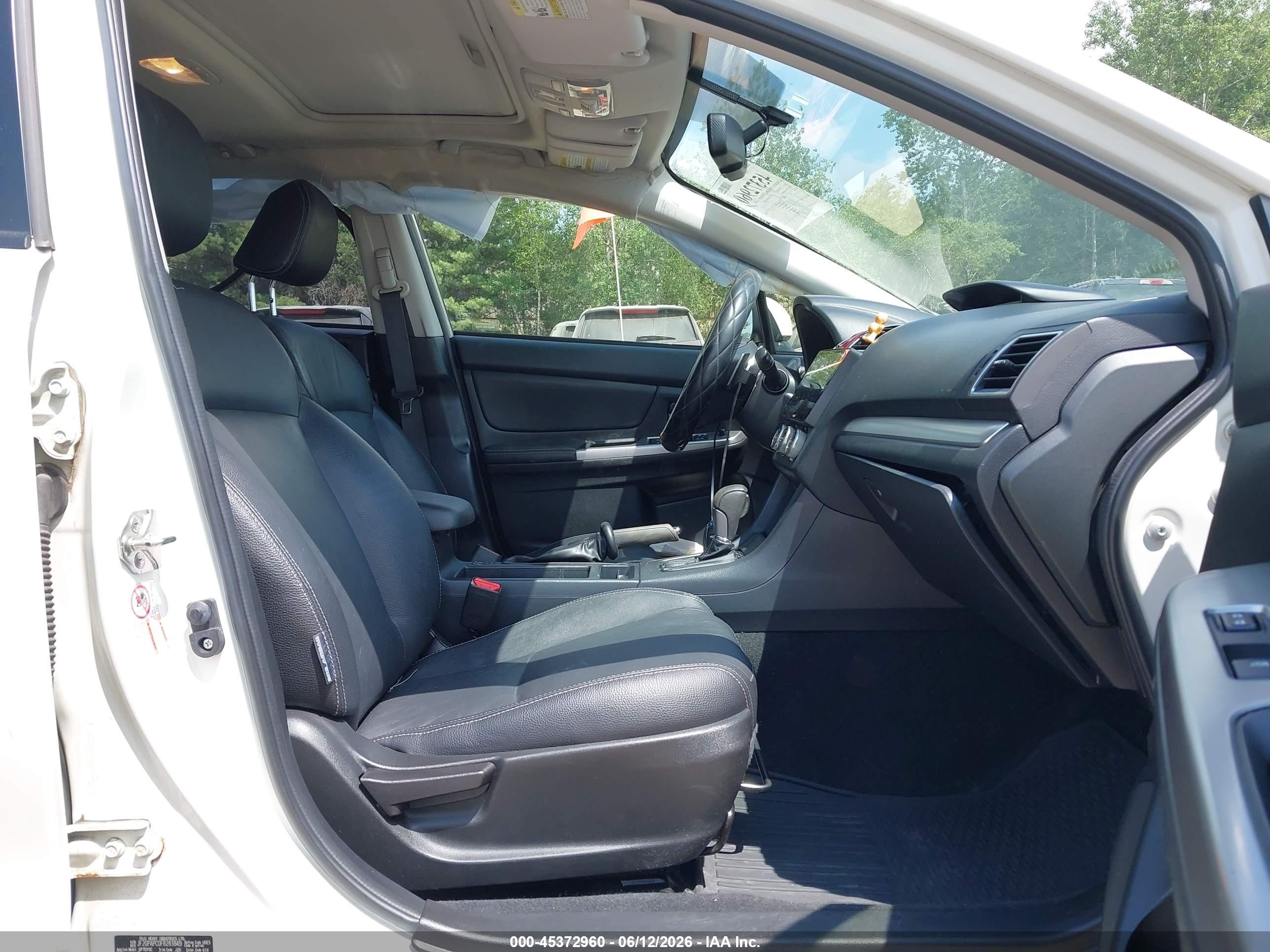 2015 Subaru Xv Crosstrek 2.0i Limited White vin: JF2GPAPC0F8283849