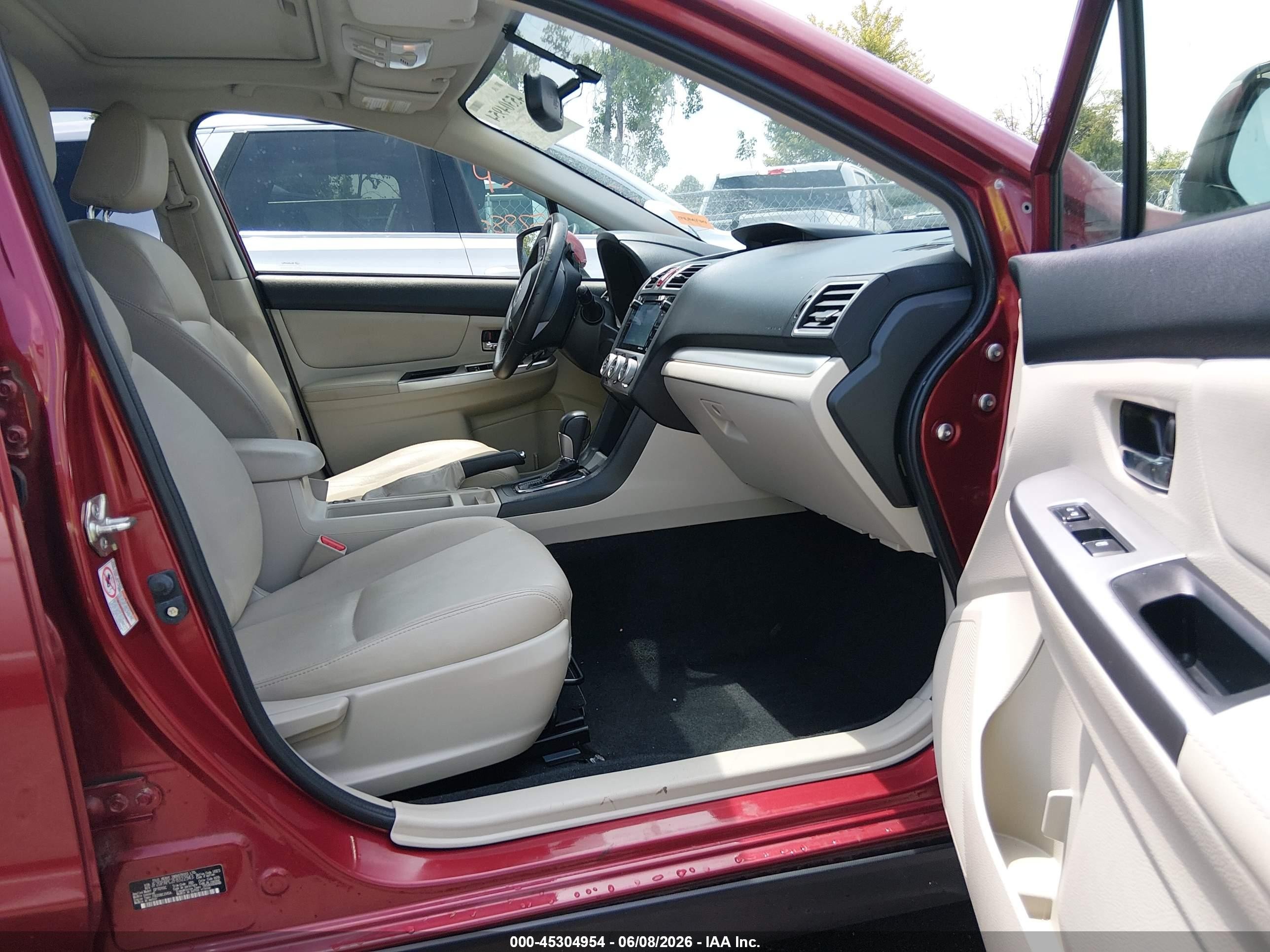 2015 Subaru Xv Crosstrek 2.0i Limited Red vin: JF2GPAPC2F8322943