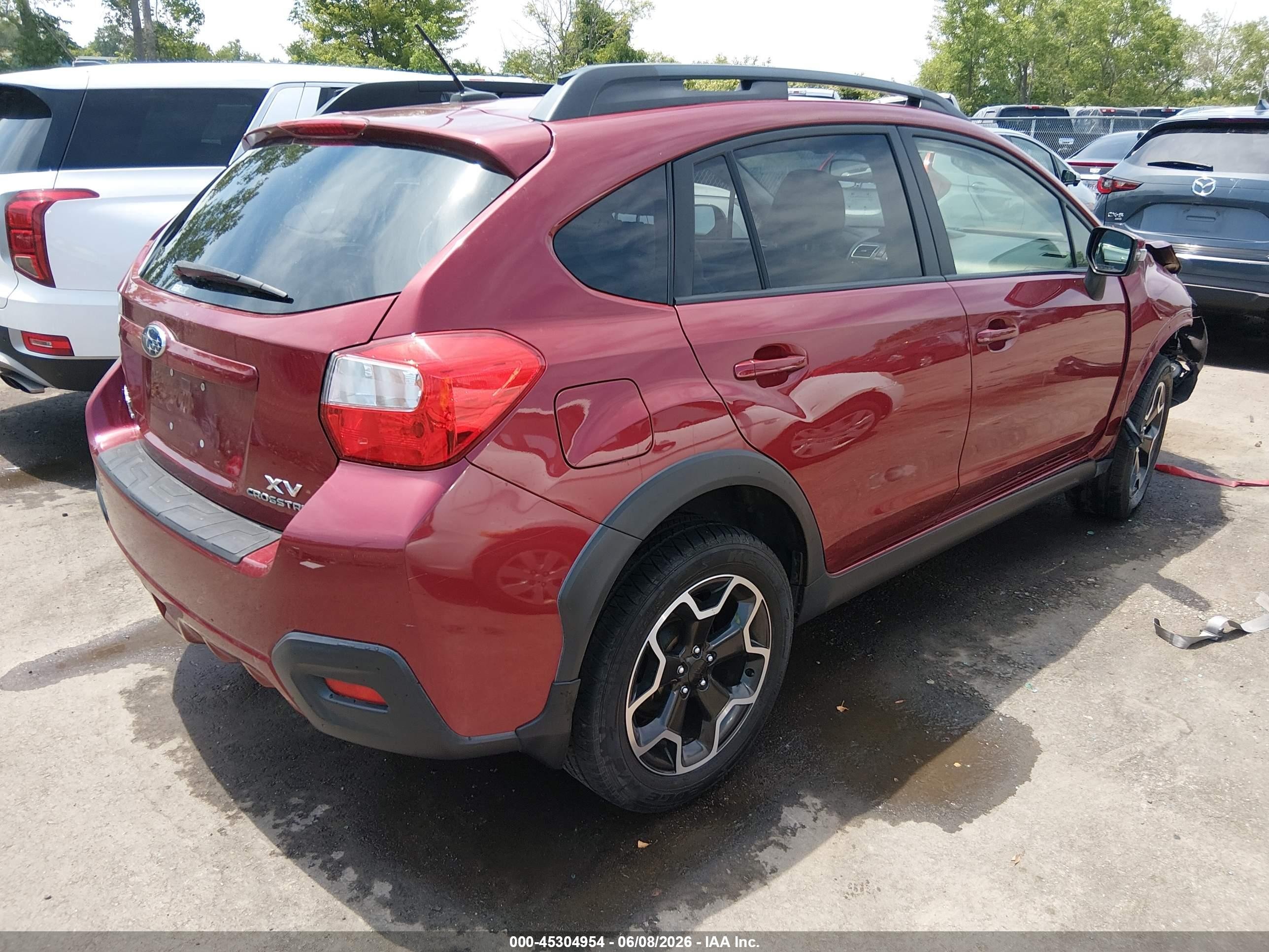 2015 Subaru Xv Crosstrek 2.0i Limited Red vin: JF2GPAPC2F8322943