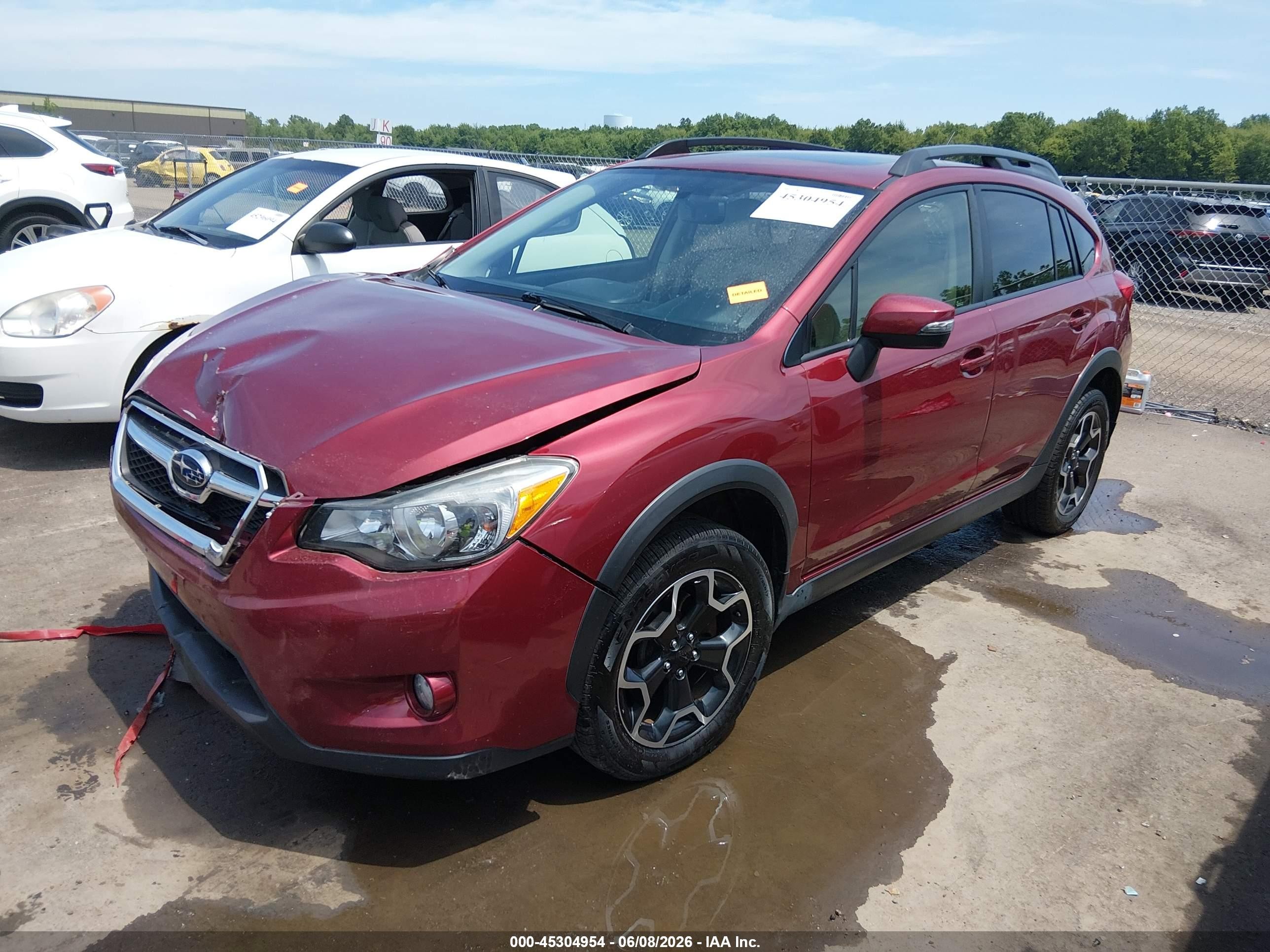 2015 Subaru Xv Crosstrek 2.0i Limited Red vin: JF2GPAPC2F8322943
