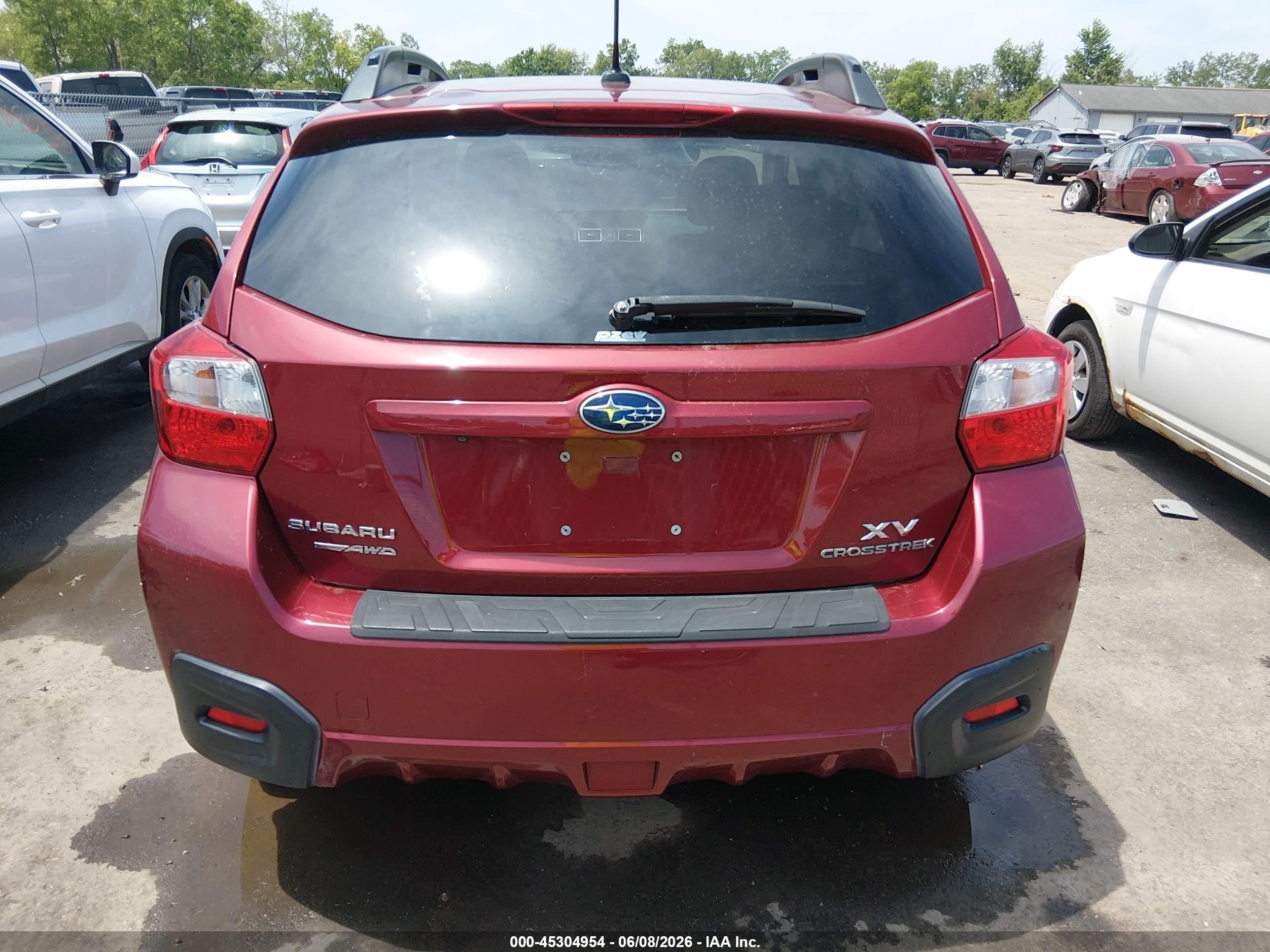 2015 Subaru Xv Crosstrek 2.0i Limited Red vin: JF2GPAPC2F8322943