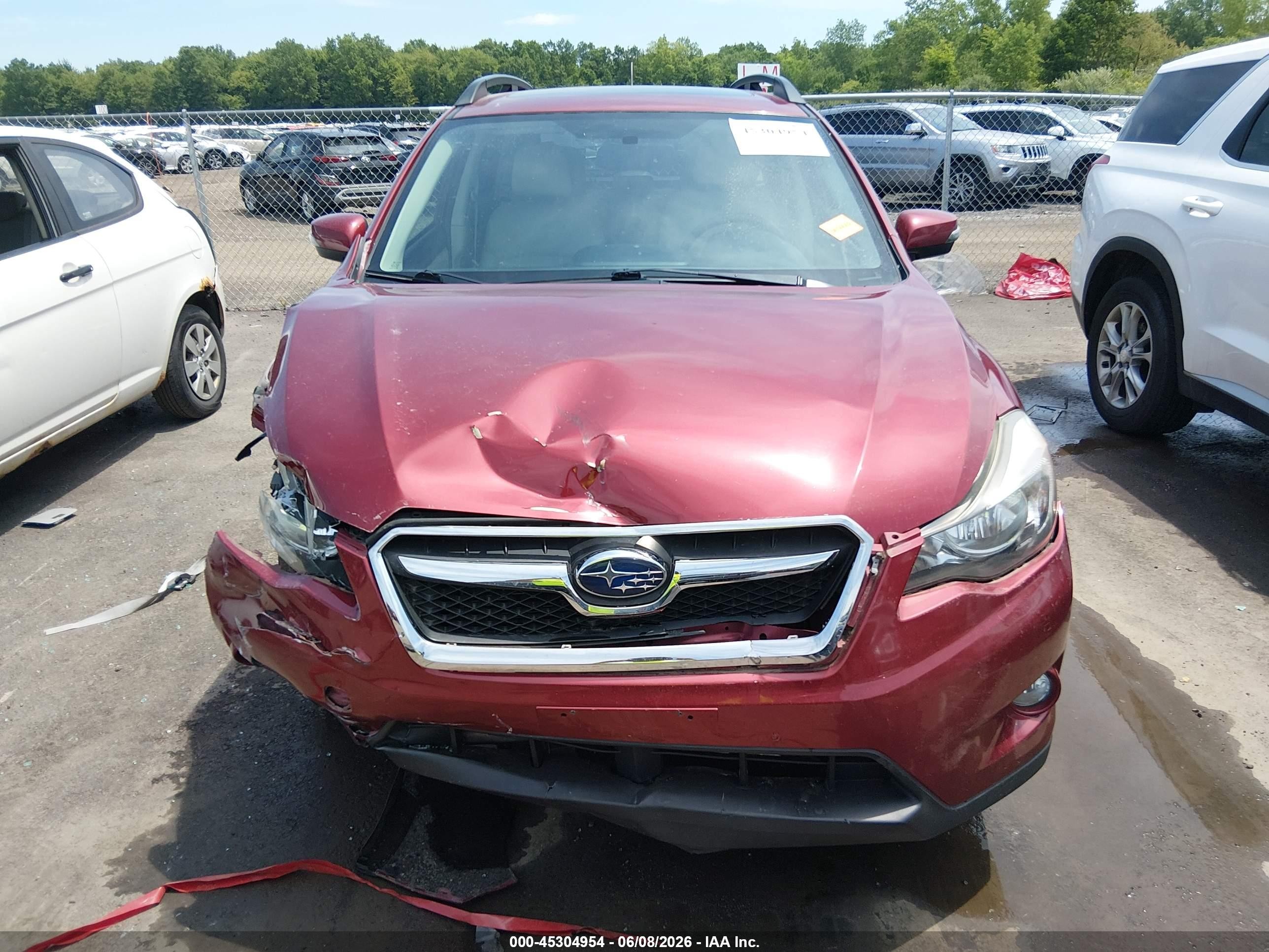 2015 Subaru Xv Crosstrek 2.0i Limited Red vin: JF2GPAPC2F8322943