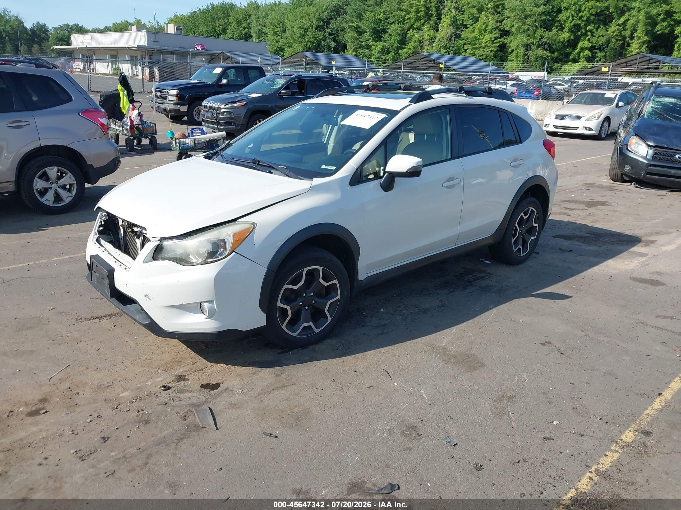 2015 Subaru Xv Crosstrek 2.0i Limited White vin: JF2GPAPC6F8296444