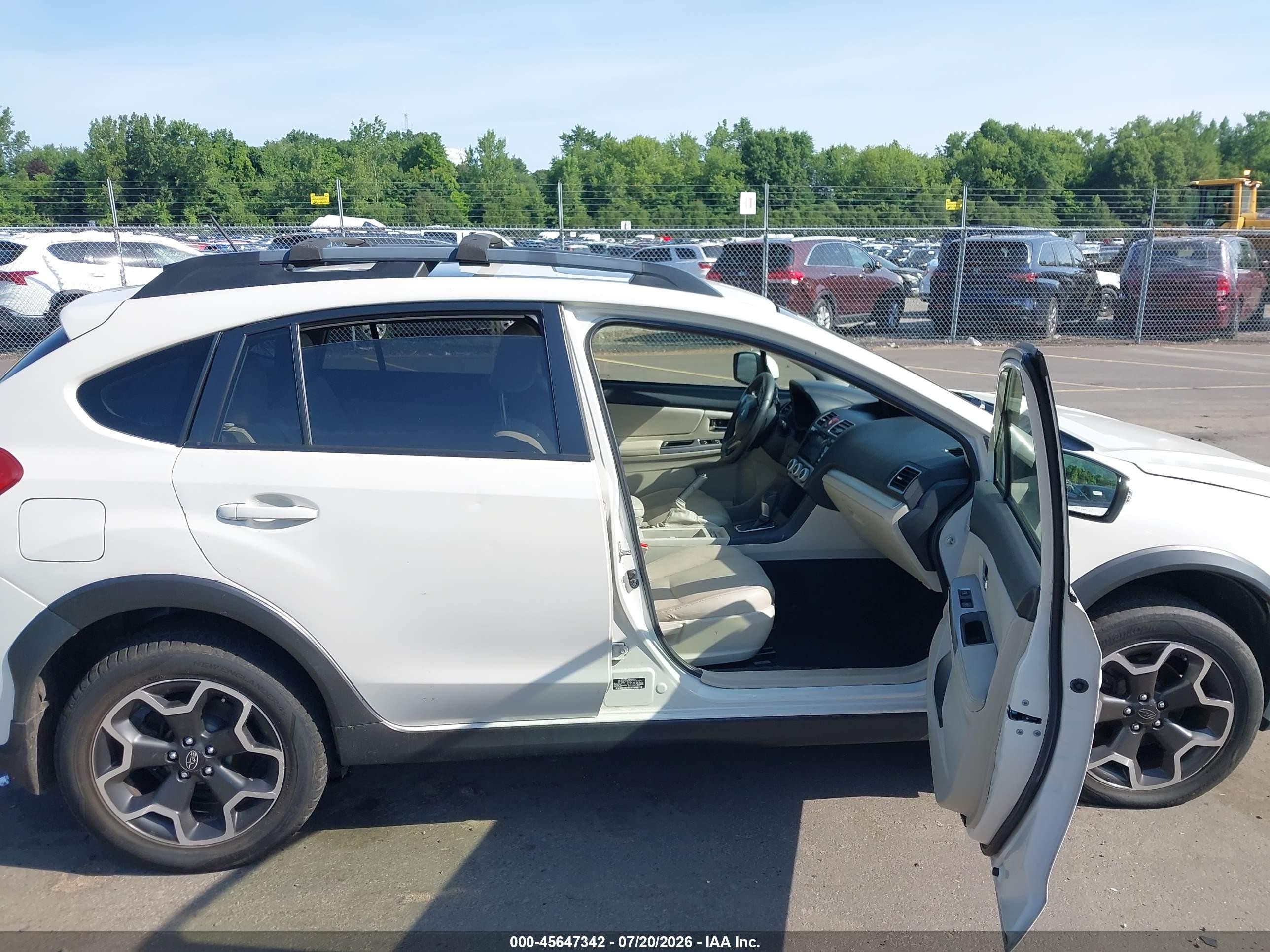 2015 Subaru Xv Crosstrek 2.0i Limited White vin: JF2GPAPC6F8296444