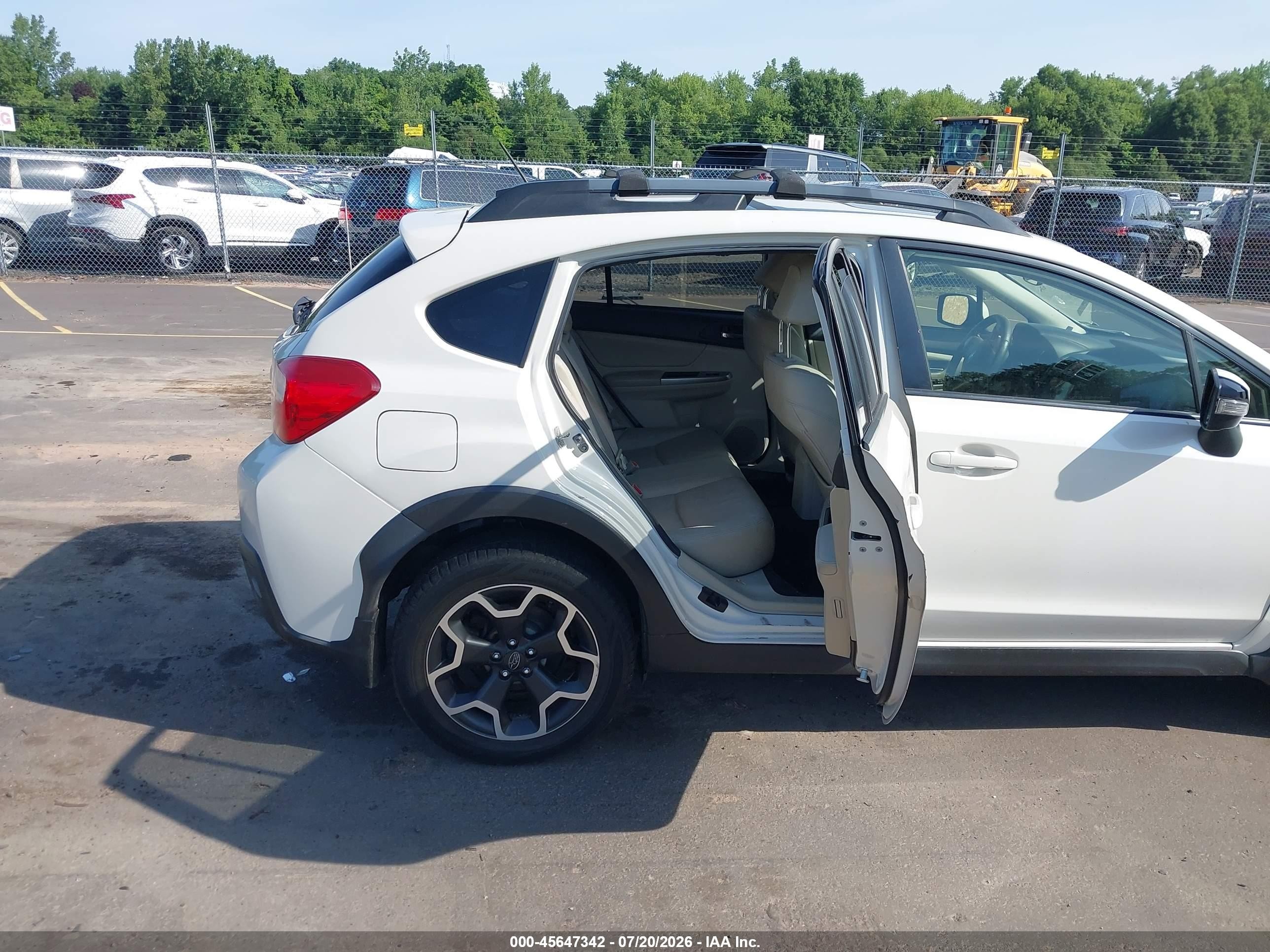 2015 Subaru Xv Crosstrek 2.0i Limited White vin: JF2GPAPC6F8296444