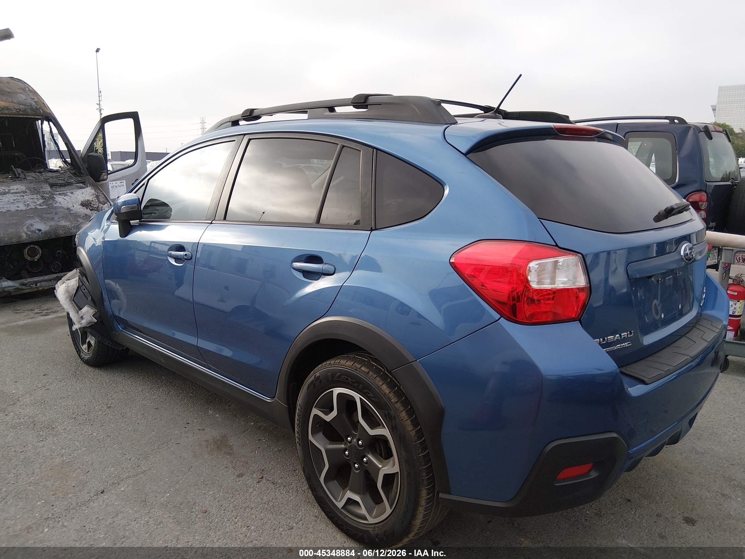 2015 Subaru Xv Crosstrek 2.0i Limited Blue vin: JF2GPAPCXF8211847