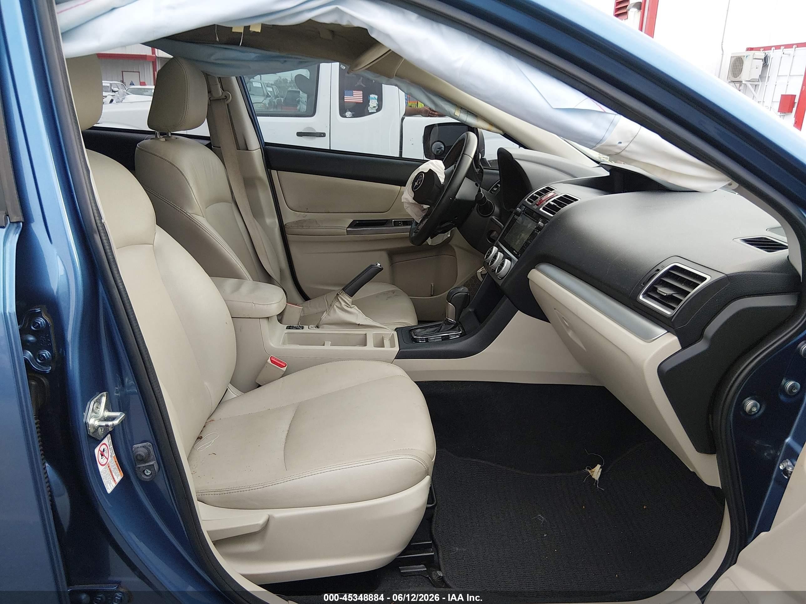 2015 Subaru Xv Crosstrek 2.0i Limited Blue vin: JF2GPAPCXF8211847