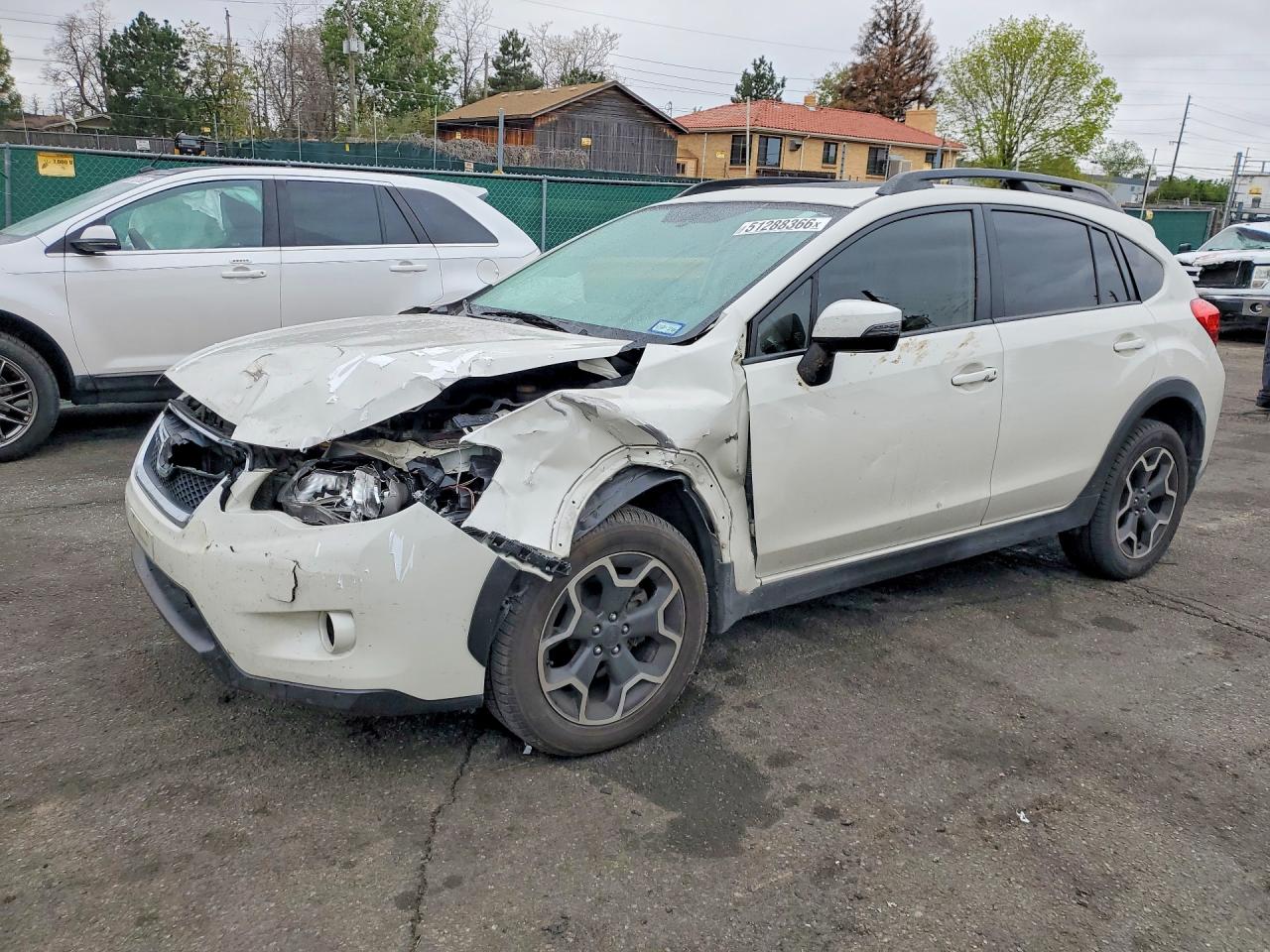 2015 Subaru Xv Crosstrek 2.0 Limited White vin: JF2GPAPCXF8316324