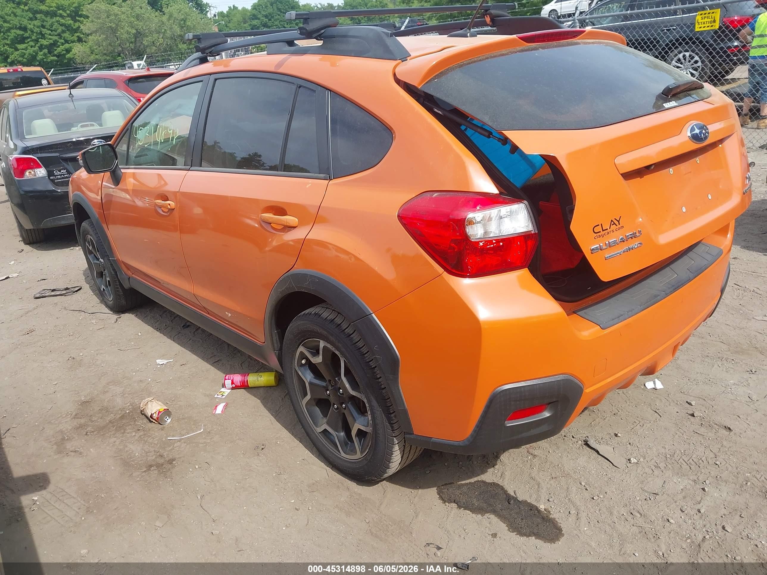 2015 Subaru Xv Crosstrek 2.0i Limited Orange vin: JF2GPAPCXFH270882