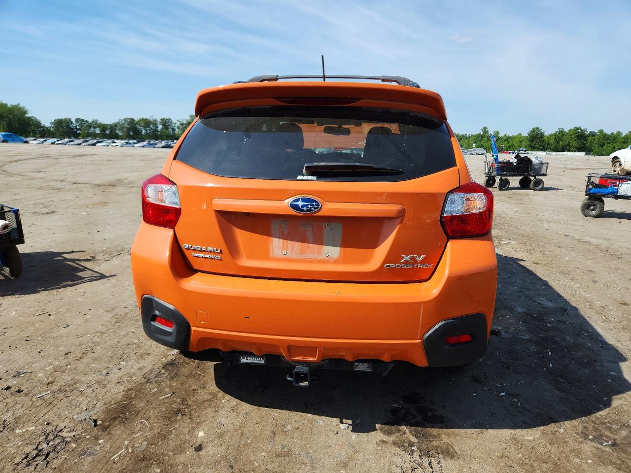 2015 Subaru Cross Trek Orange vin: JF2GPASC1F8317059