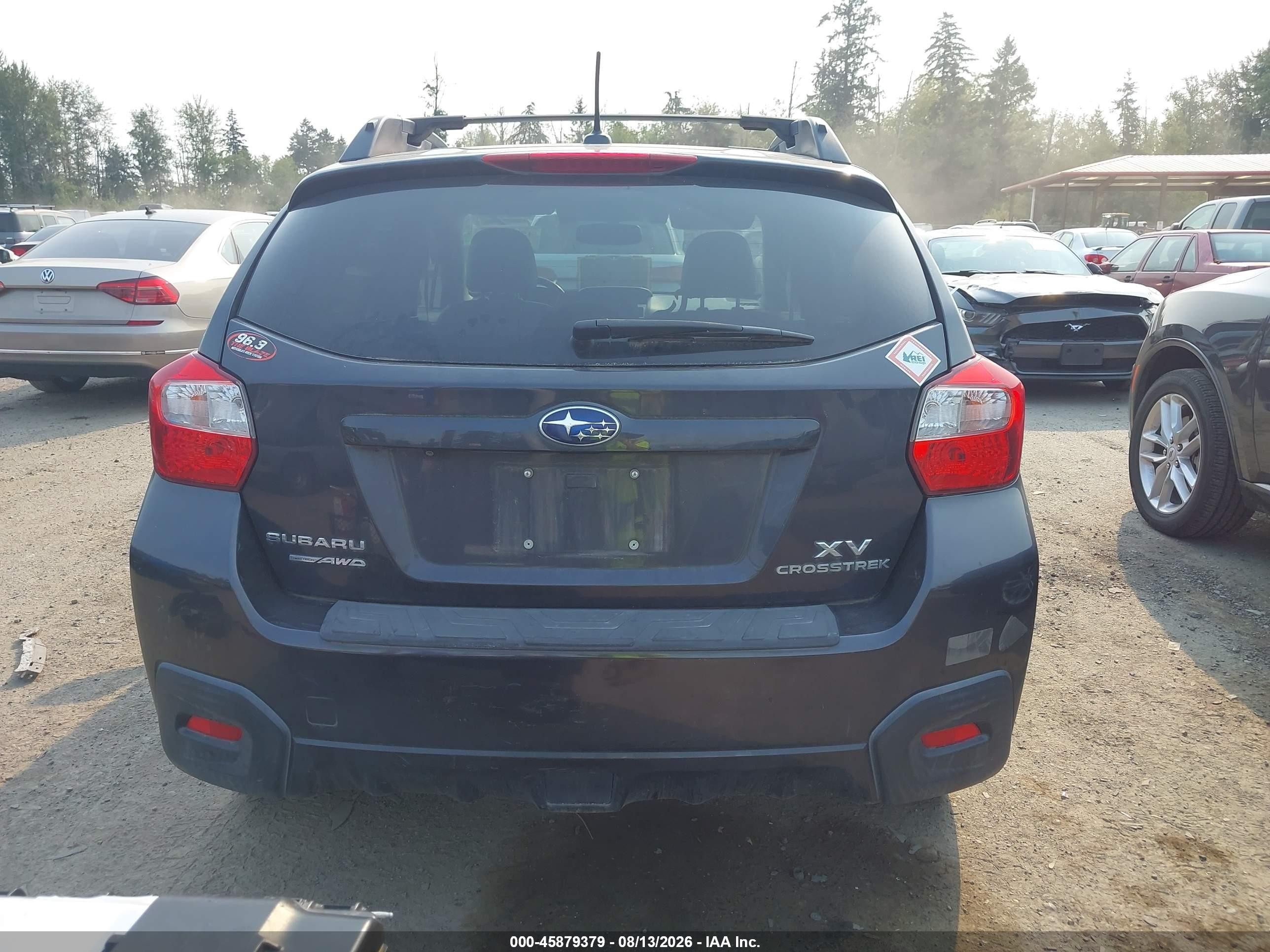 2015 Subaru Xv Crosstrek 2.0i Limited Gray vin: JF2GPASC3F8252487