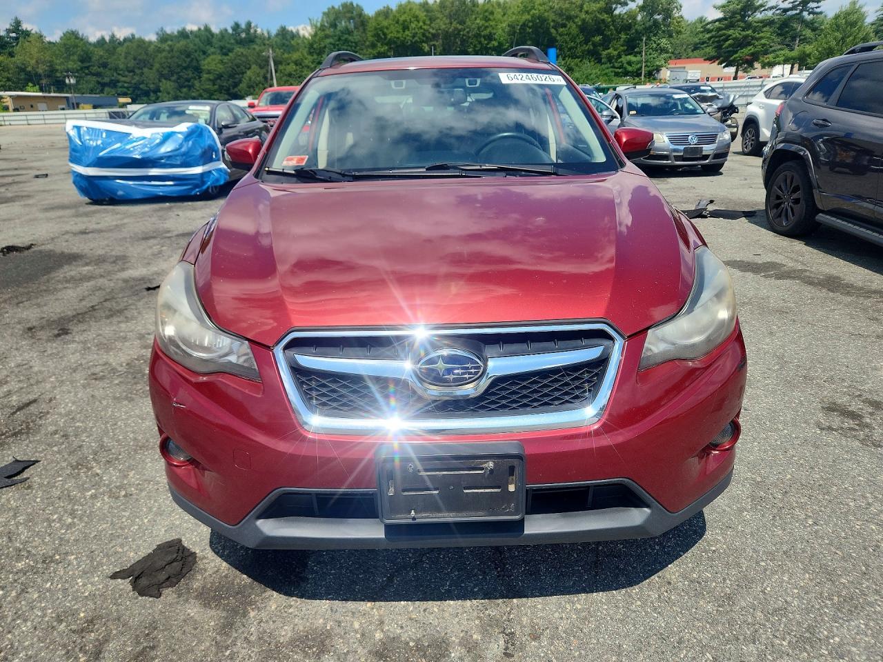 2015 Subaru Xv Crosstrek Sport Limited Burgundy vin: JF2GPASC3F8315877