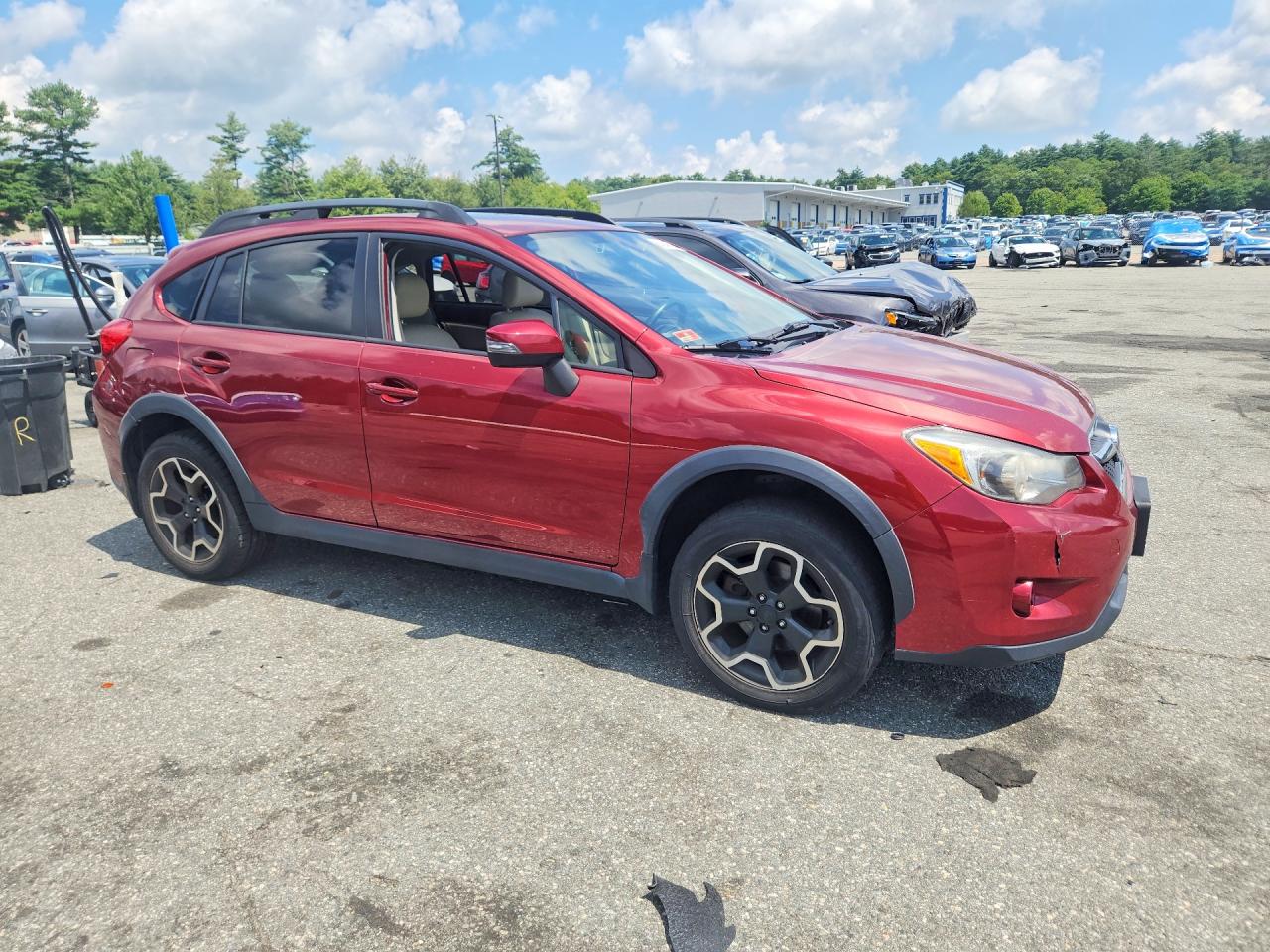 2015 Subaru Xv Crosstrek Sport Limited Burgundy vin: JF2GPASC3F8315877