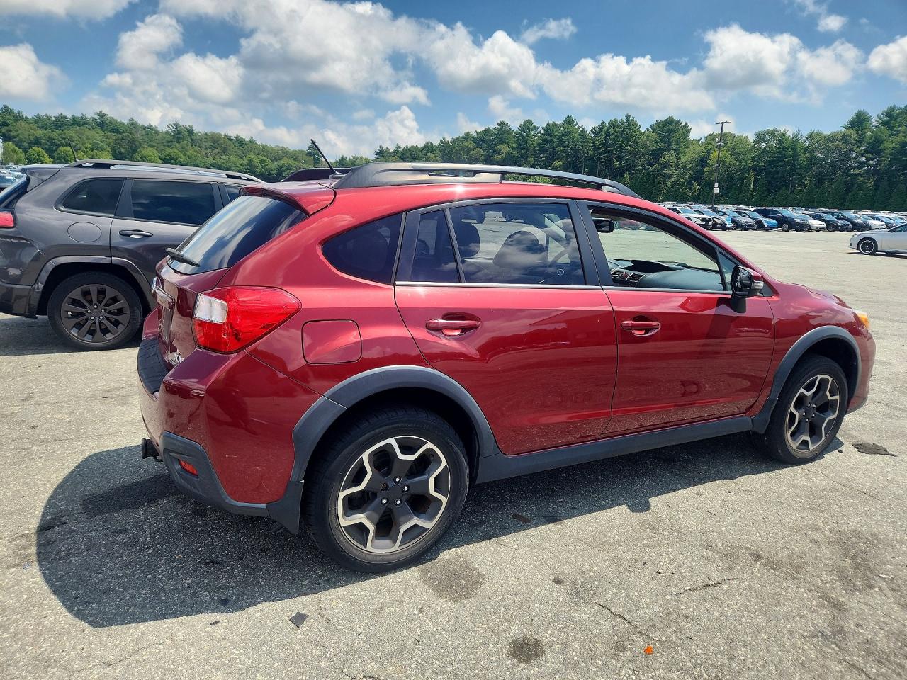 2015 Subaru Xv Crosstrek Sport Limited Burgundy vin: JF2GPASC3F8315877