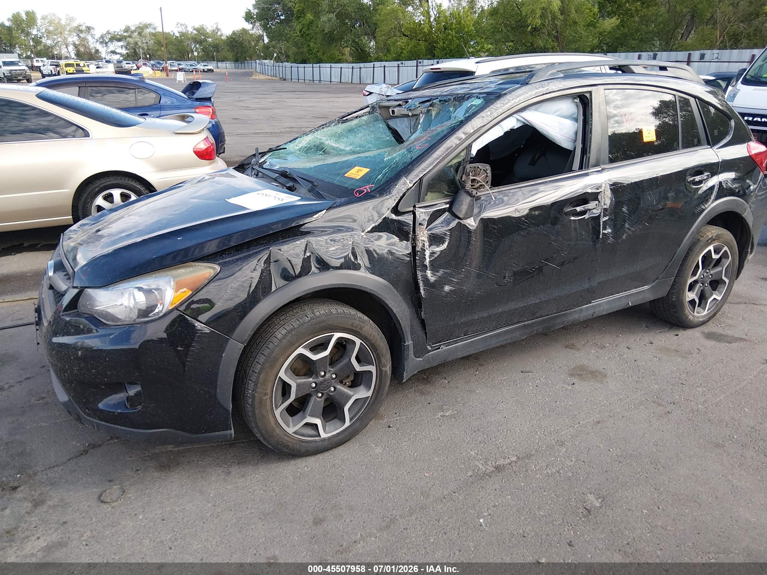 2015 Subaru Xv Crosstrek 2.0i Limited Black vin: JF2GPASC4F8215450