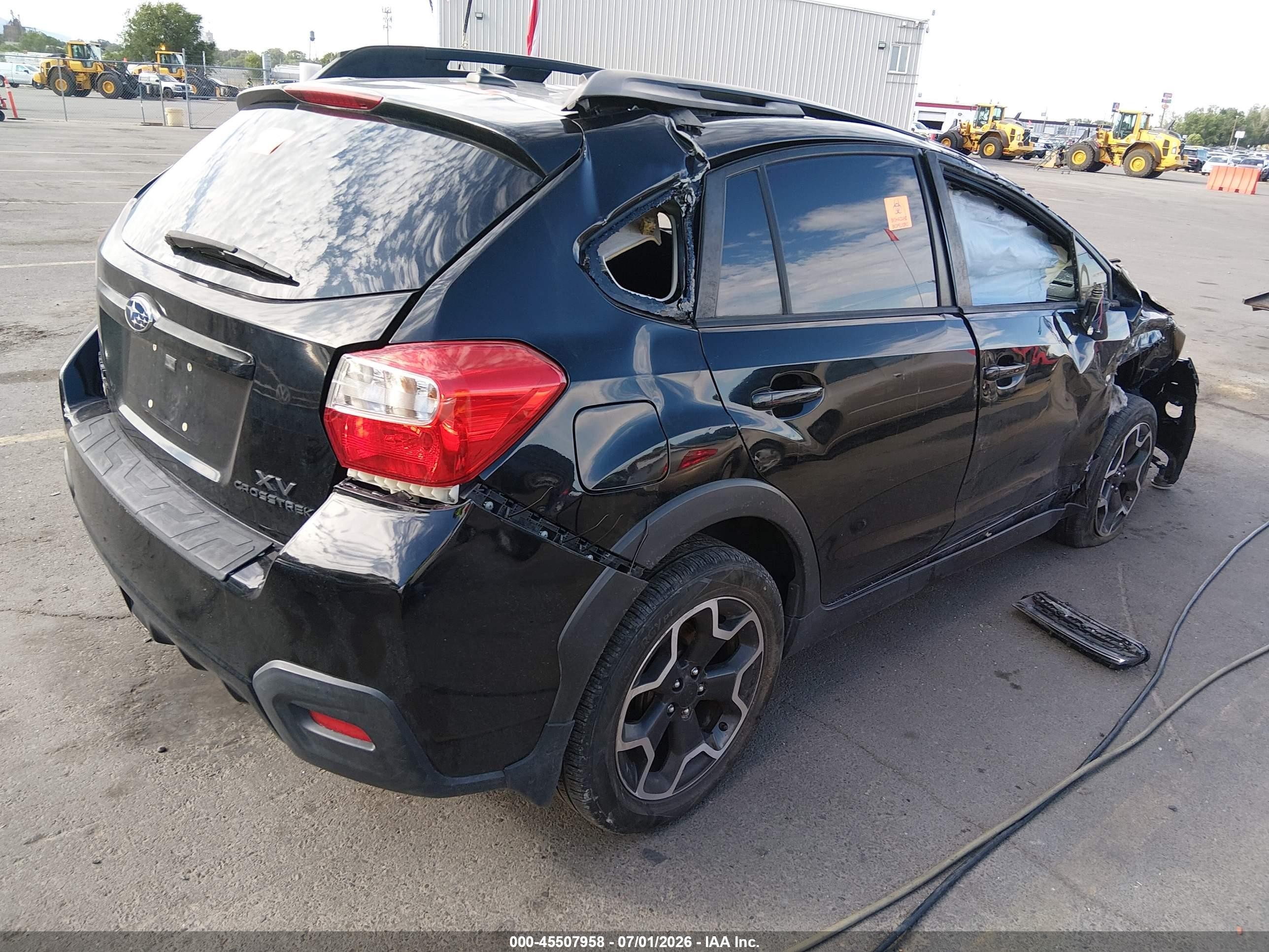 2015 Subaru Xv Crosstrek 2.0i Limited Black vin: JF2GPASC4F8215450