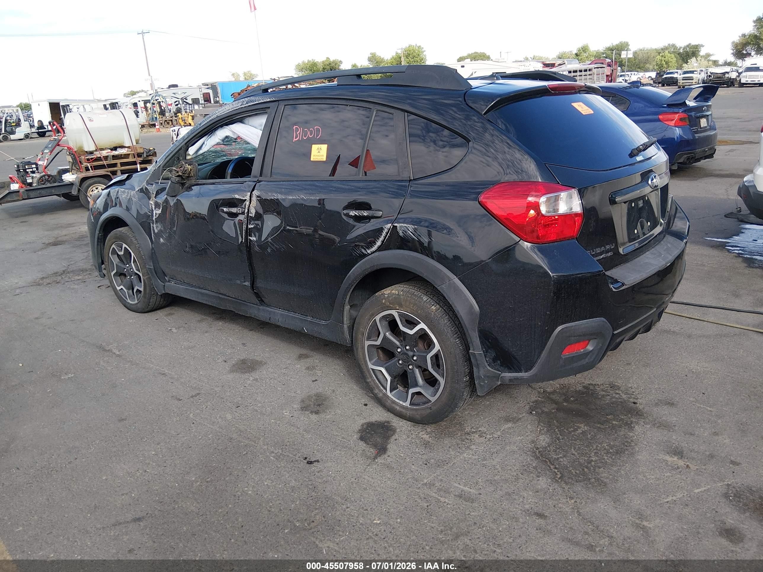 2015 Subaru Xv Crosstrek 2.0i Limited Black vin: JF2GPASC4F8215450