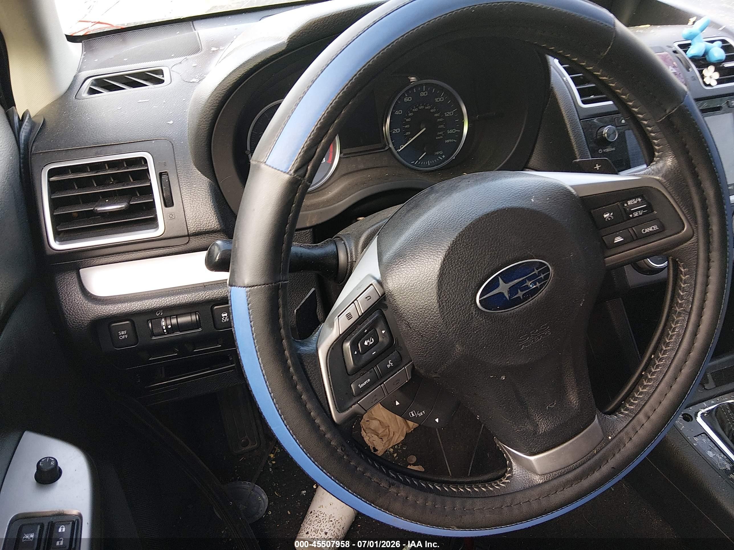 2015 Subaru Xv Crosstrek 2.0i Limited Black vin: JF2GPASC4F8215450