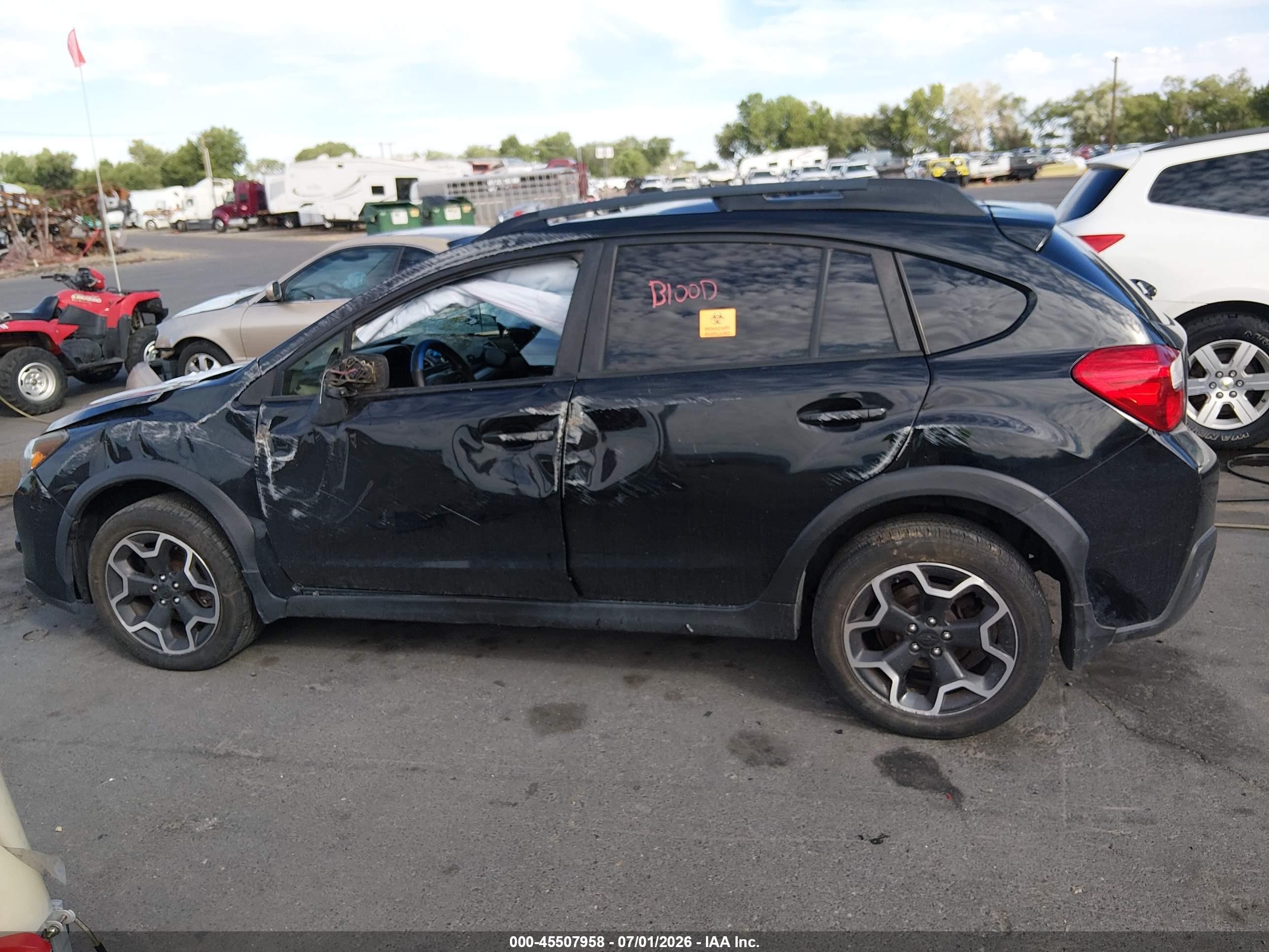 2015 Subaru Xv Crosstrek 2.0i Limited Black vin: JF2GPASC4F8215450