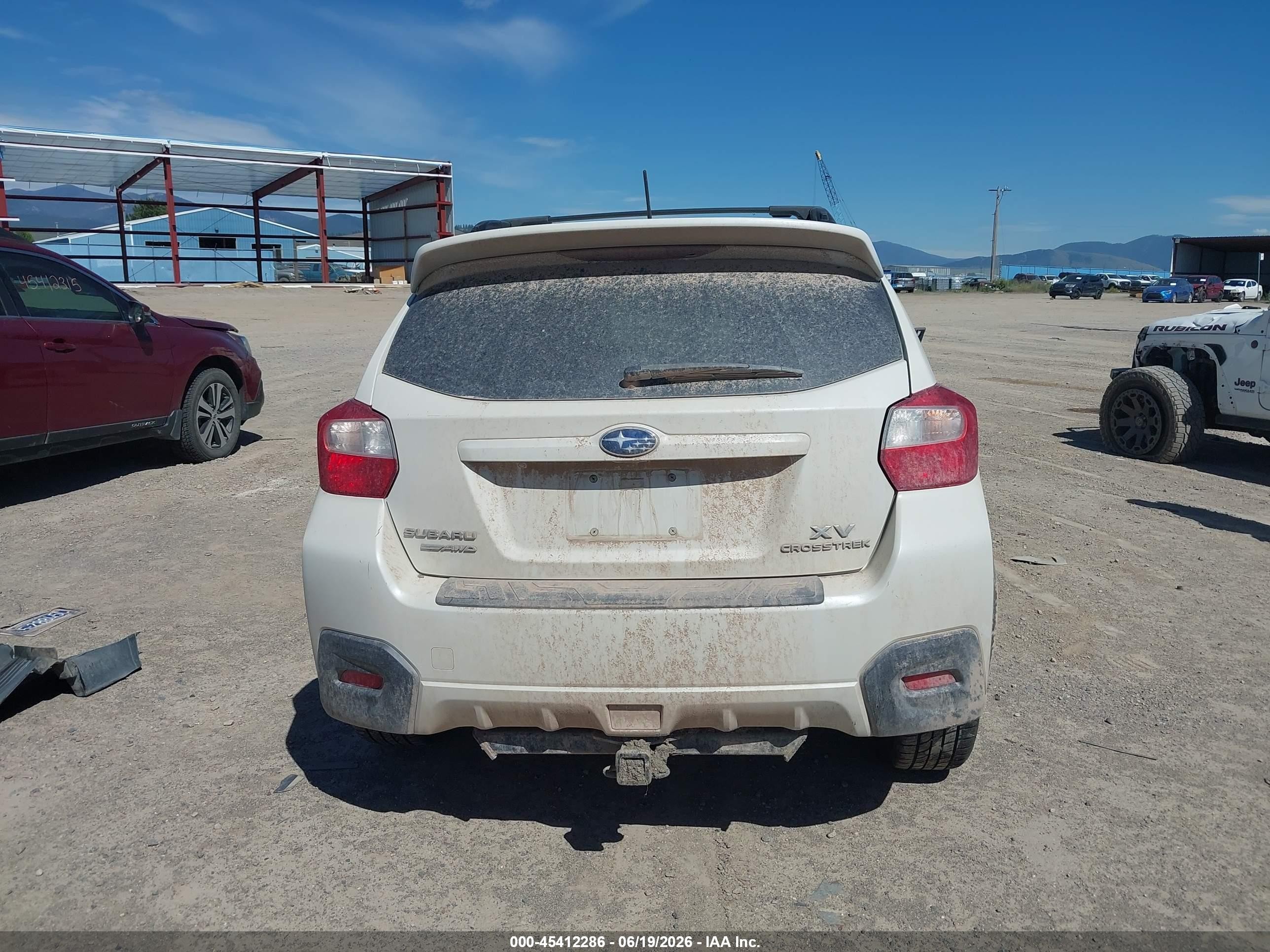 2015 Subaru Xv Crosstrek 2.0i Limited White vin: JF2GPASC4F8256922