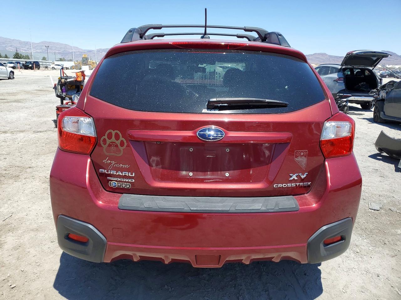 2015 Subaru Xv Crosstrek Sport Limited Maroon vin: JF2GPASC5F8275446