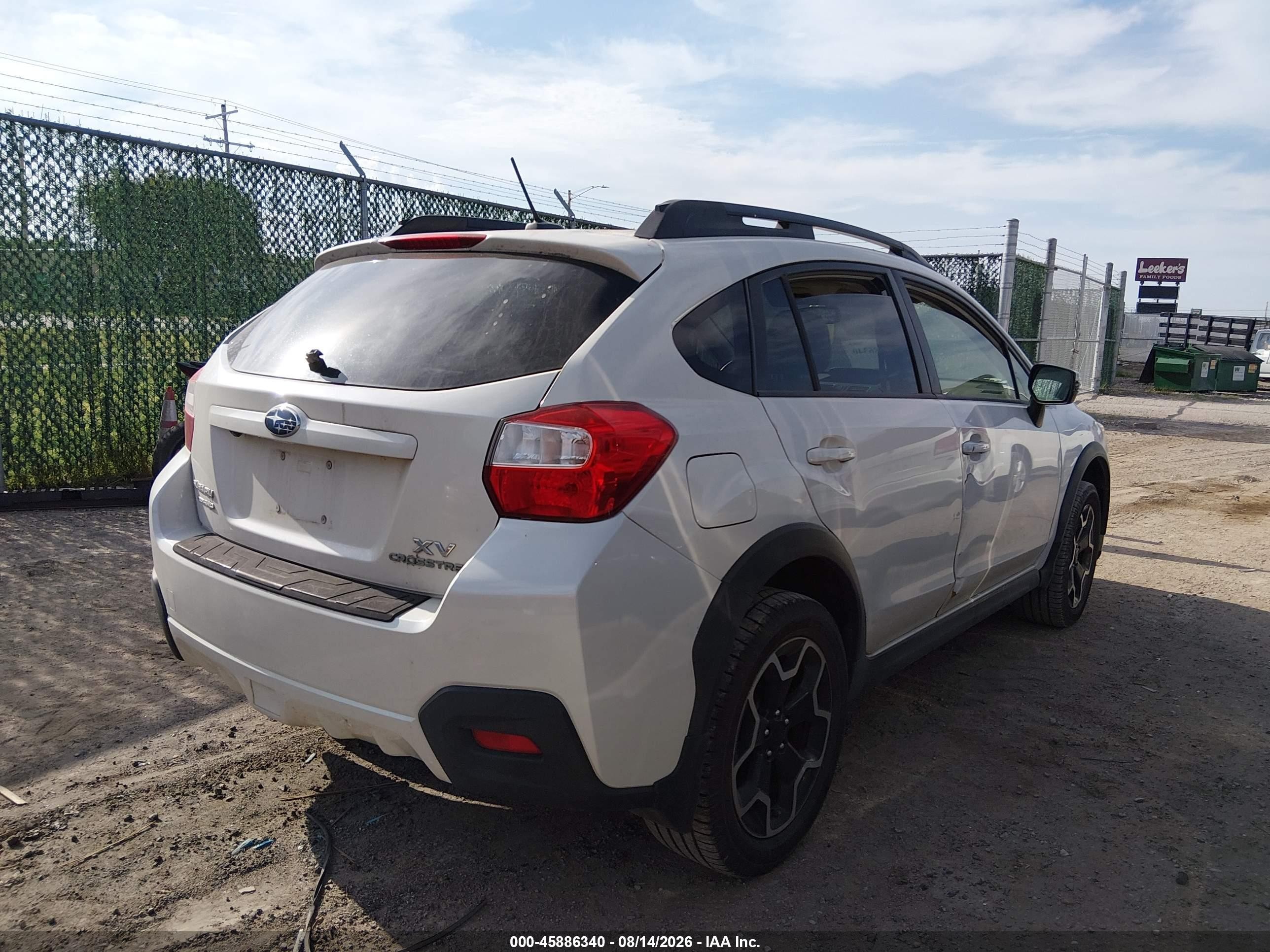 2015 Subaru Xv Crosstrek 2.0i Limited White vin: JF2GPASCXF8285115