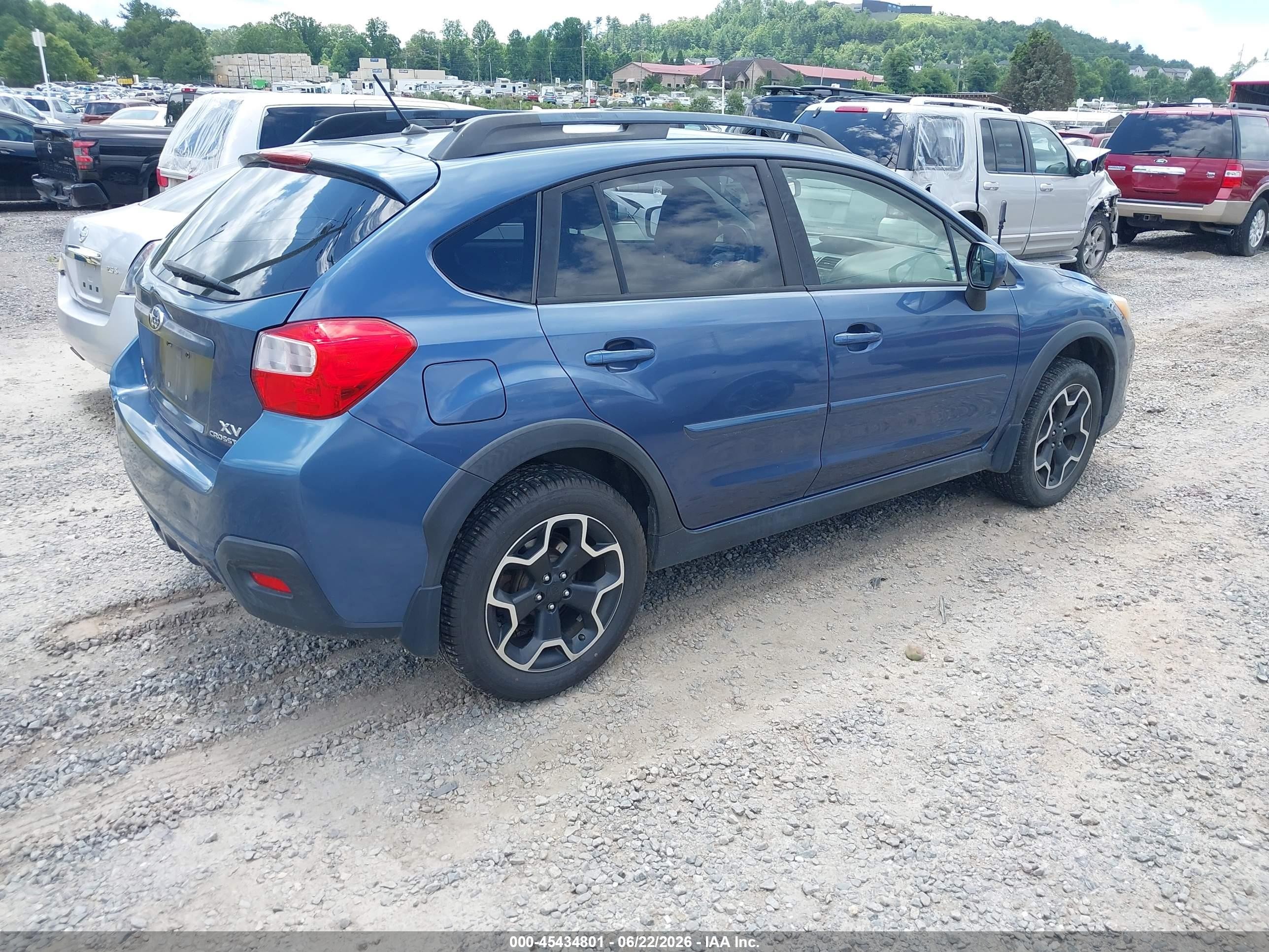 2013 Subaru Xv Crosstrek 2.0i Premium Blue vin: JF2GPAVC0D2215022