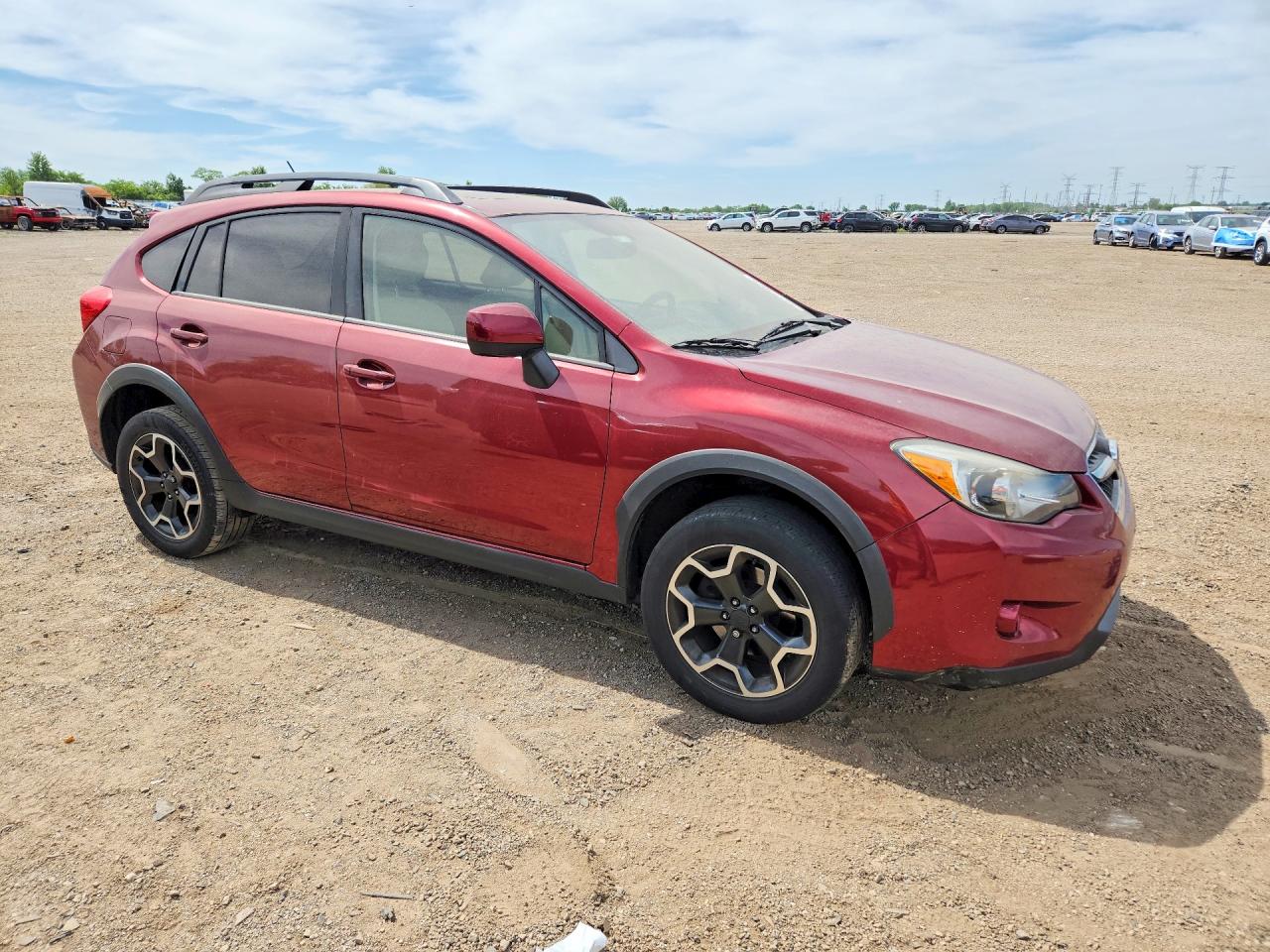 2013 Subaru Xv Crosstrek 2.0 Premium Red vin: JF2GPAVC0D2887341