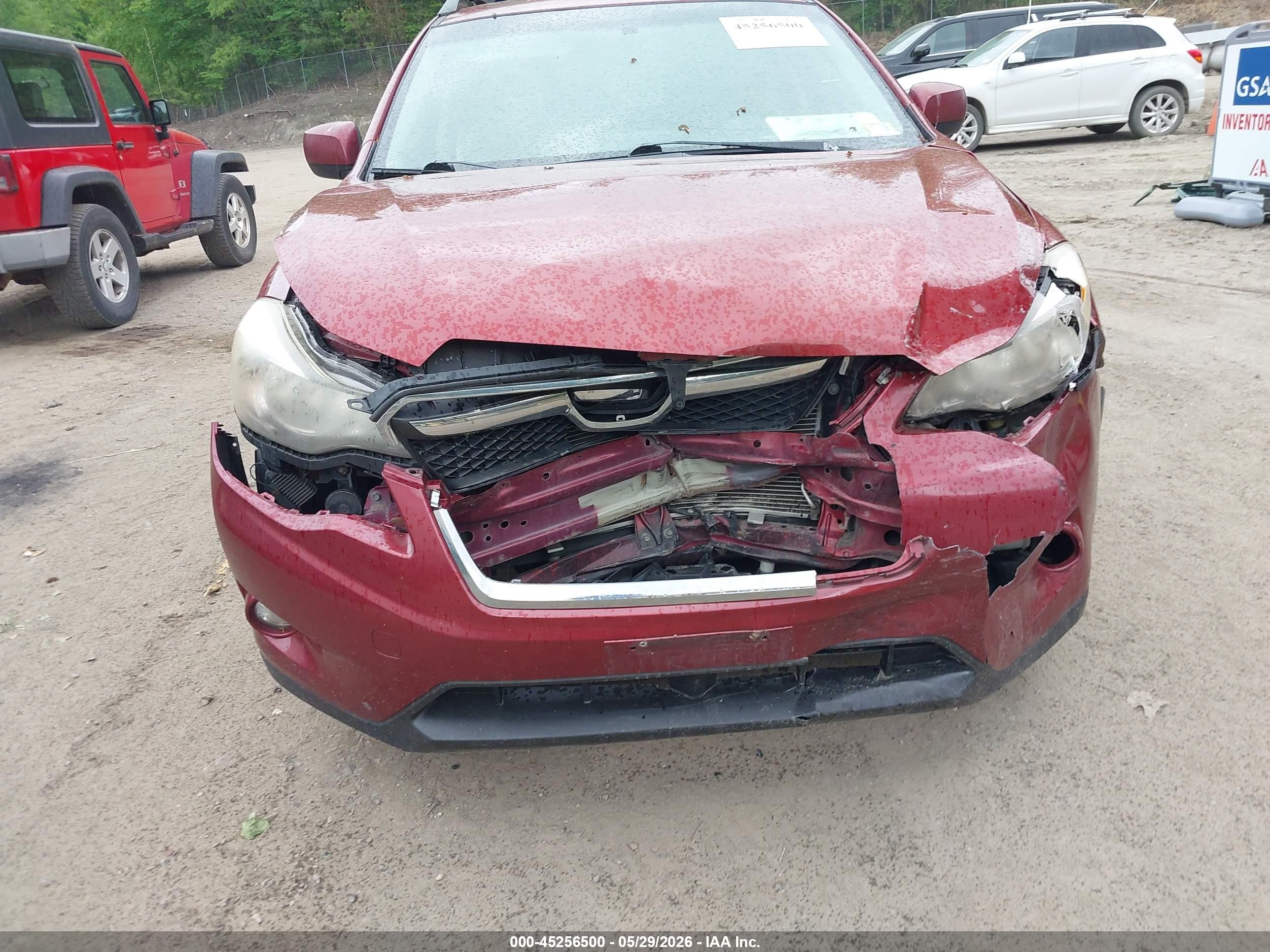2014 Subaru Xv Crosstrek 2.0i Premium Maroon vin: JF2GPAVC0E8218307