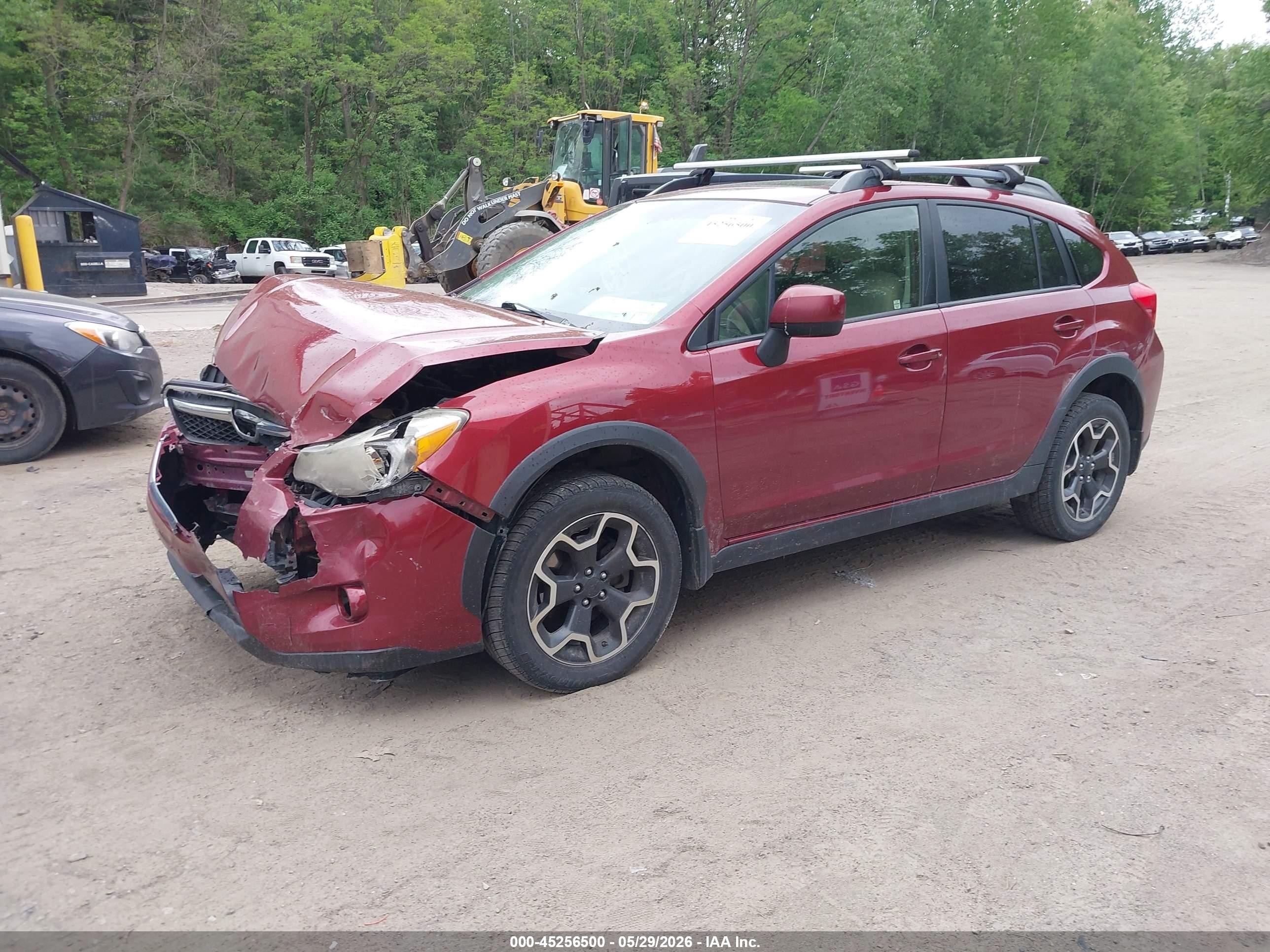 2014 Subaru Xv Crosstrek 2.0i Premium Maroon vin: JF2GPAVC0E8218307