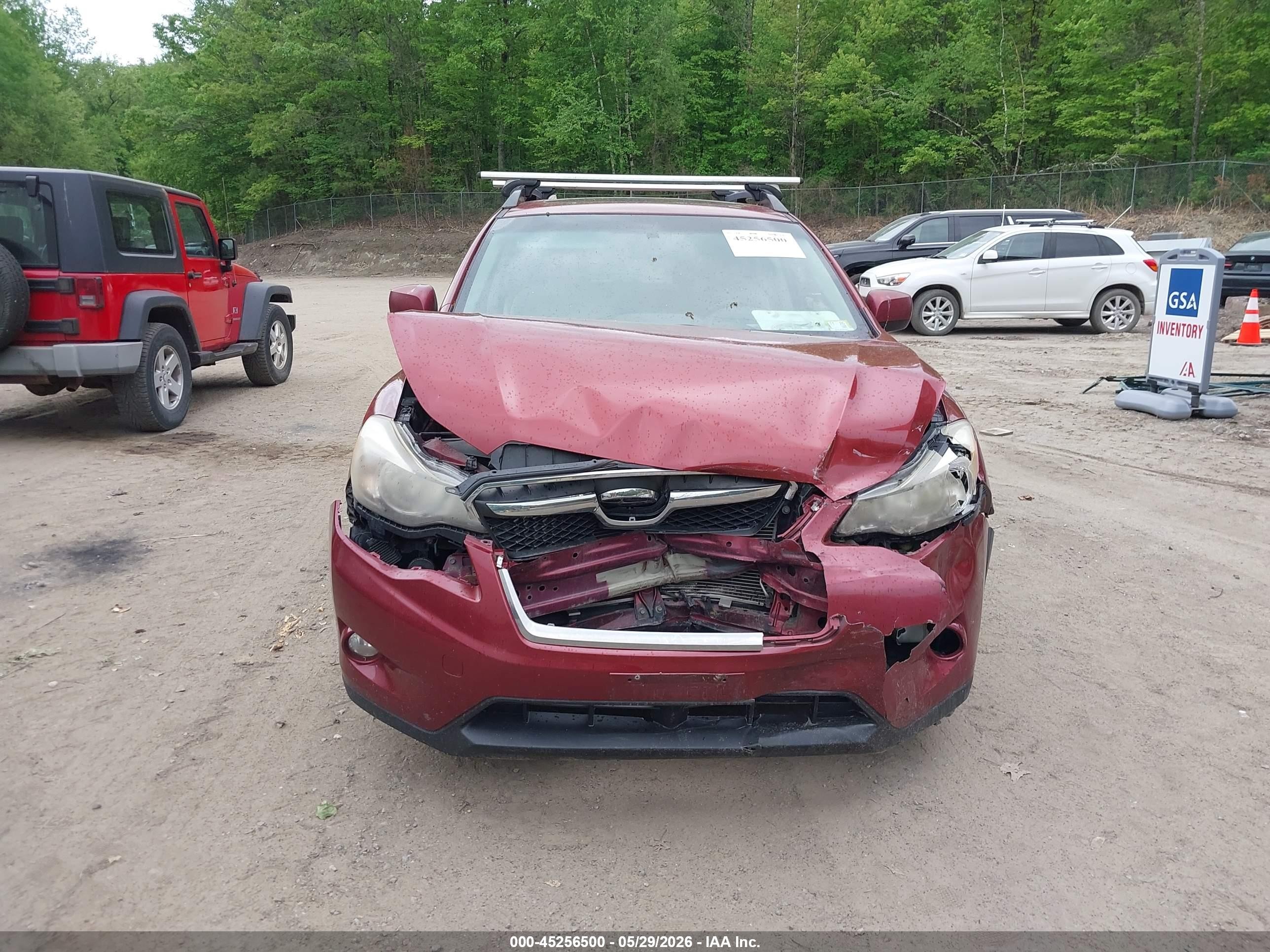 2014 Subaru Xv Crosstrek 2.0i Premium Maroon vin: JF2GPAVC0E8218307