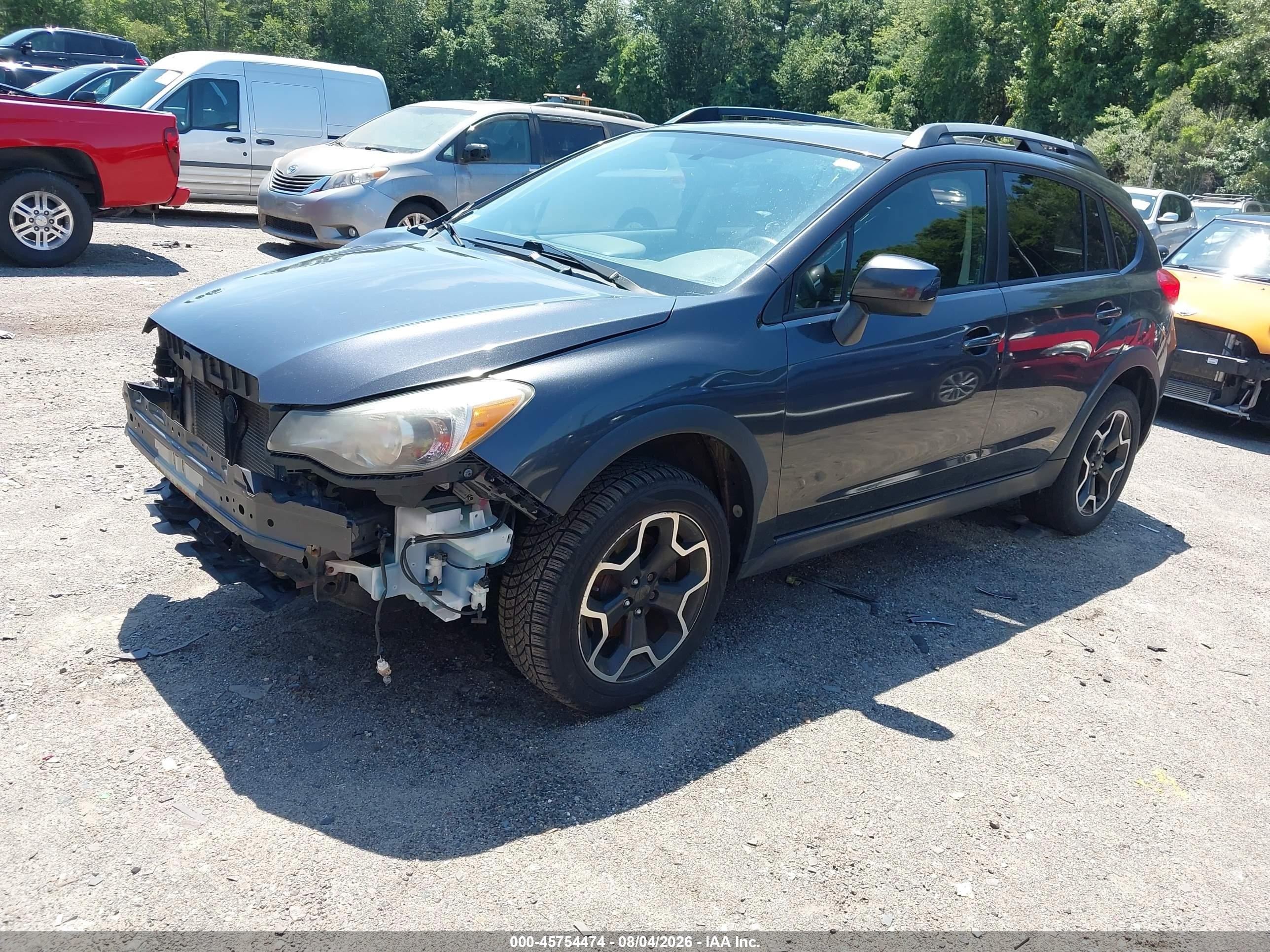 2014 Subaru Xv Crosstrek 2.0i Premium Gray vin: JF2GPAVC0E8232420