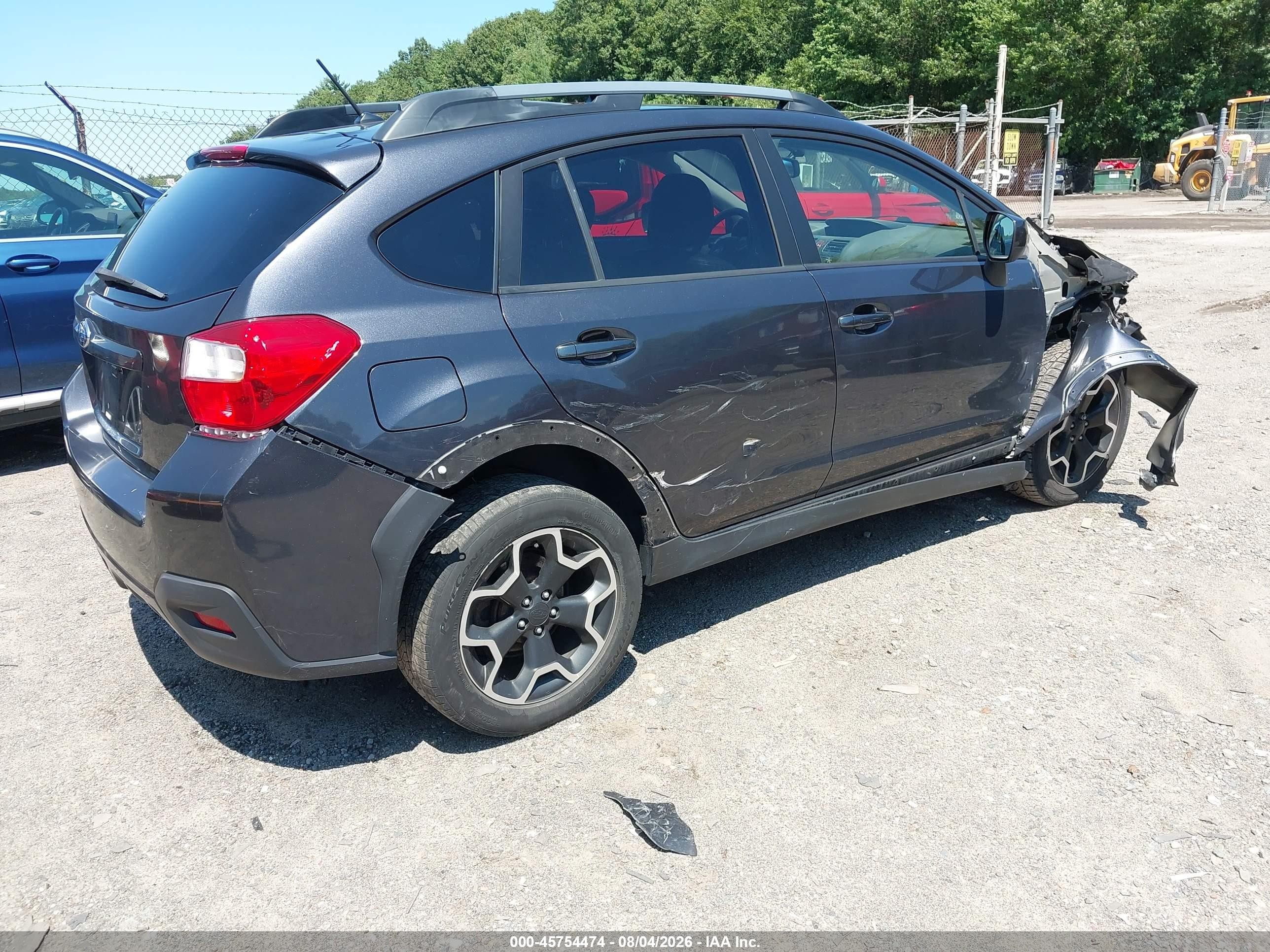 2014 Subaru Xv Crosstrek 2.0i Premium Gray vin: JF2GPAVC0E8232420