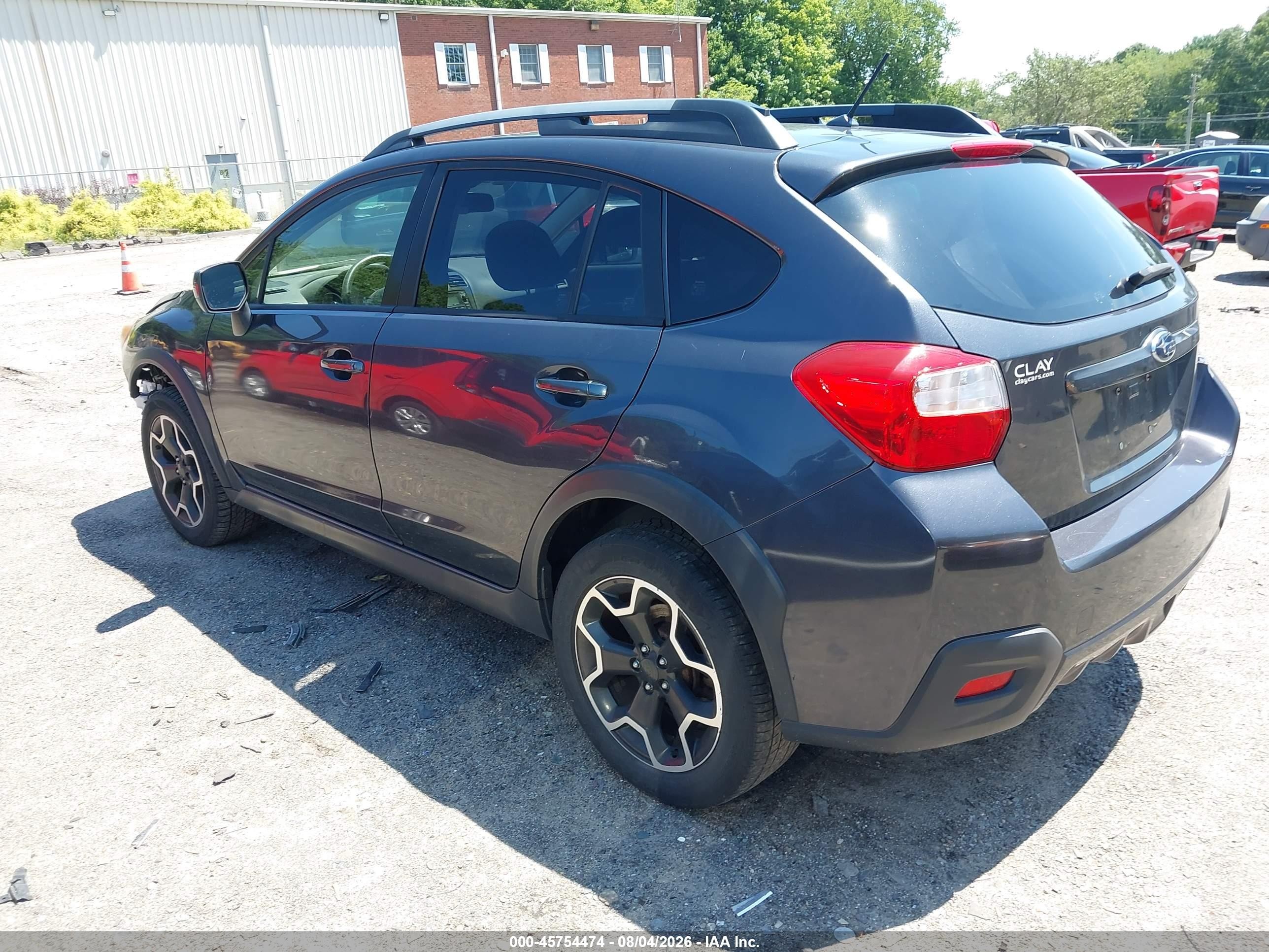 2014 Subaru Xv Crosstrek 2.0i Premium Gray vin: JF2GPAVC0E8232420