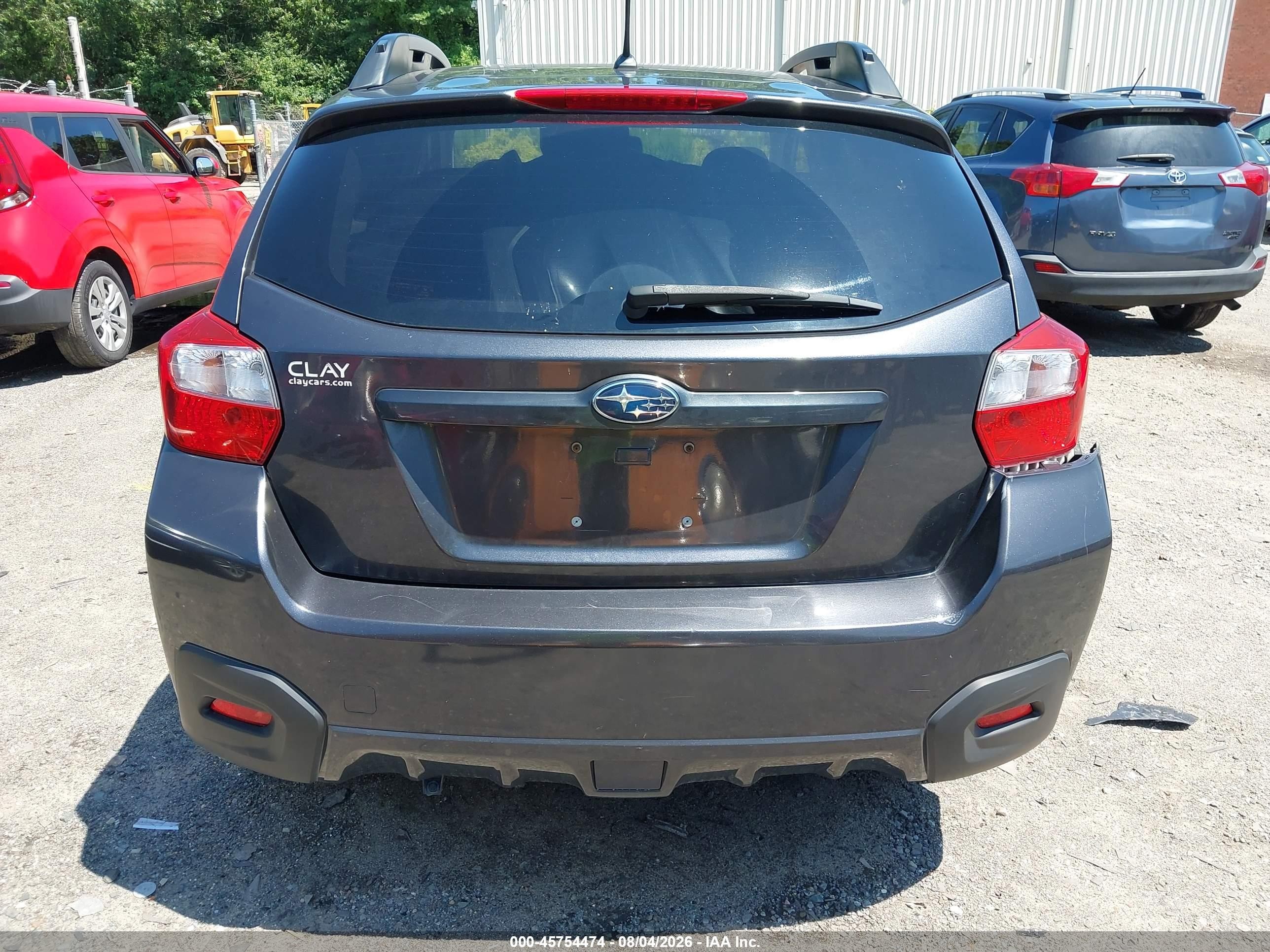 2014 Subaru Xv Crosstrek 2.0i Premium Gray vin: JF2GPAVC0E8232420