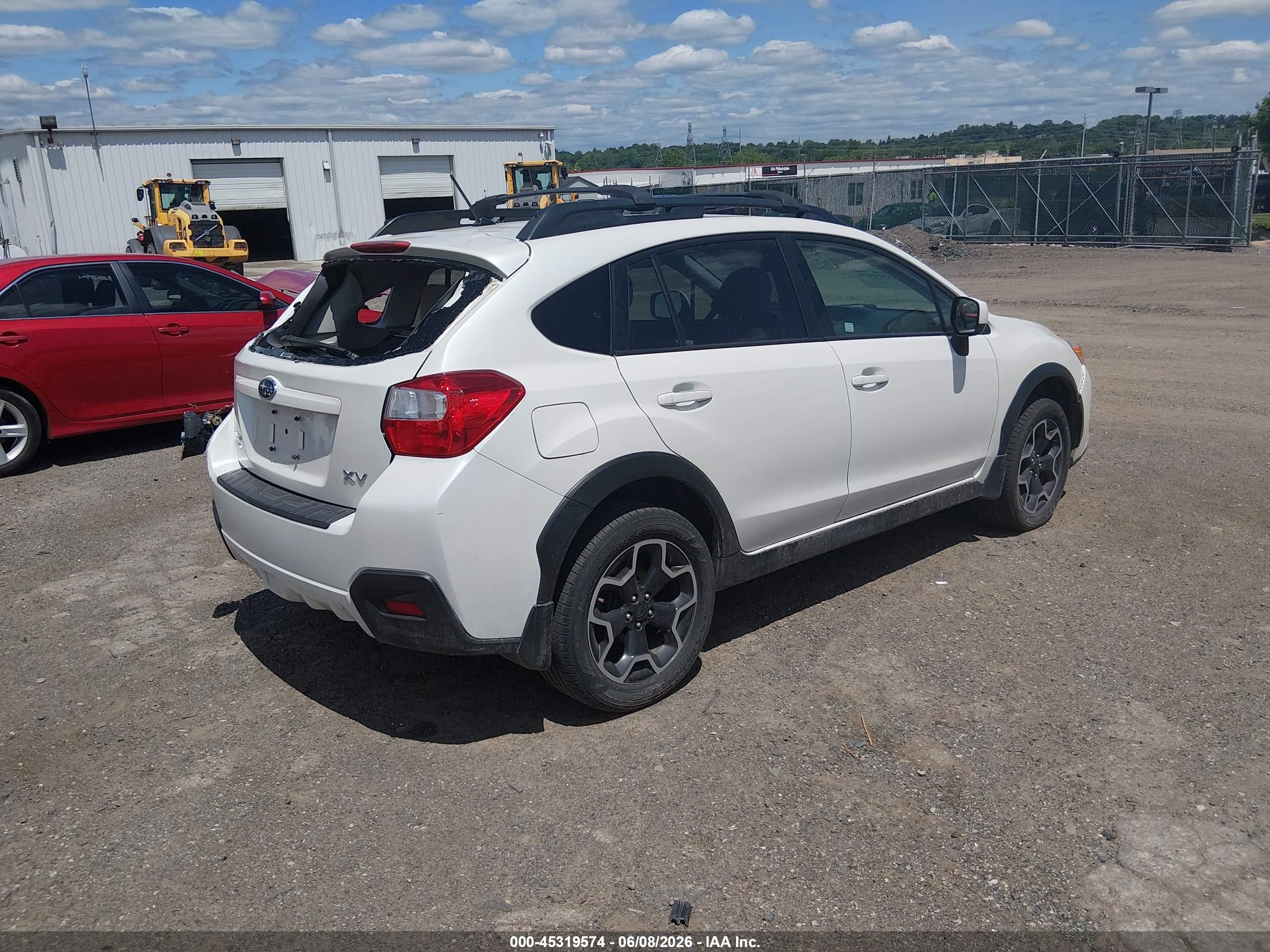2014 Subaru Xv Crosstrek 2.0i Premium White vin: JF2GPAVC0E8283481