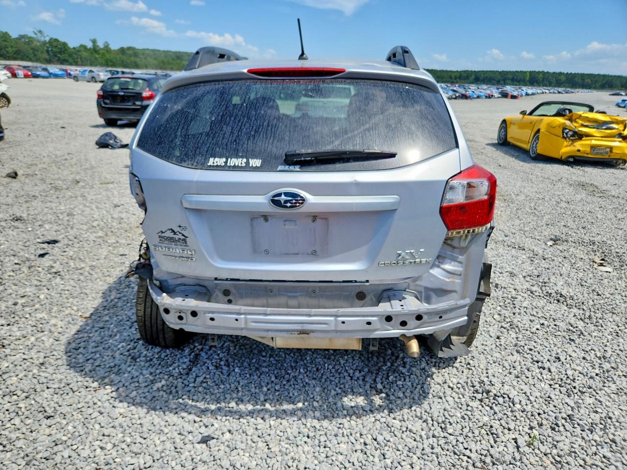 2014 Subaru Xv Crosstrek 2.0 Premium Silver vin: JF2GPAVC0E8284050