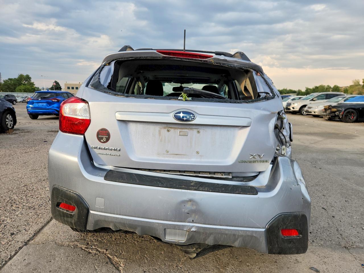 2014 Subaru Xv Crosstrek 2.0 Premium Silver vin: JF2GPAVC0E8317726