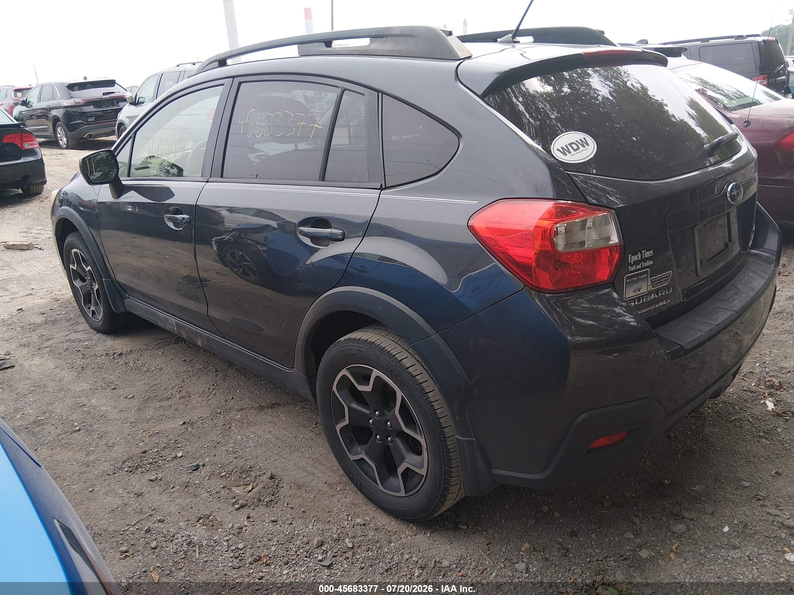2014 Subaru Xv Crosstrek 2.0i Premium Black vin: JF2GPAVC1E8202889