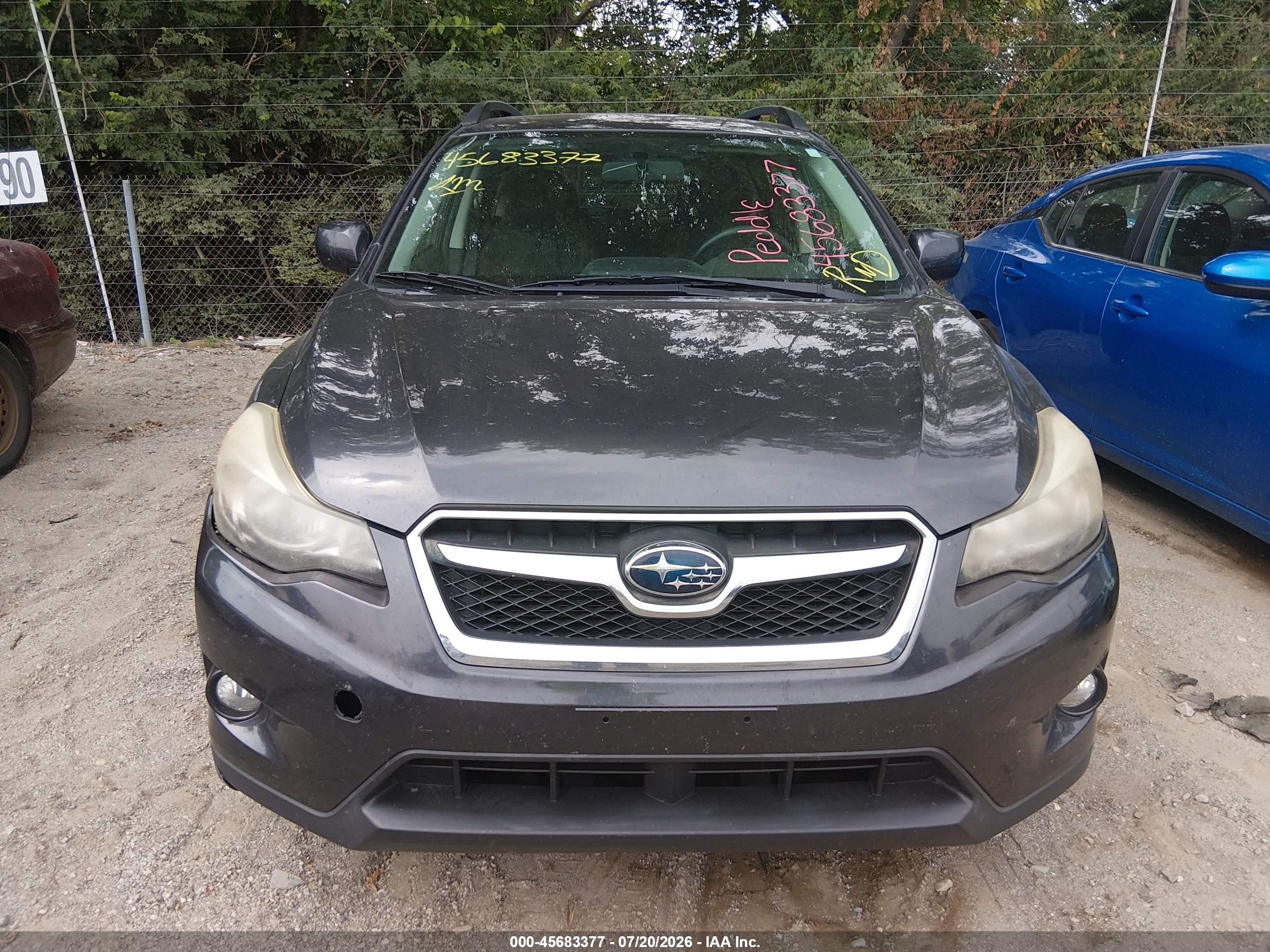 2014 Subaru Xv Crosstrek 2.0i Premium Black vin: JF2GPAVC1E8202889