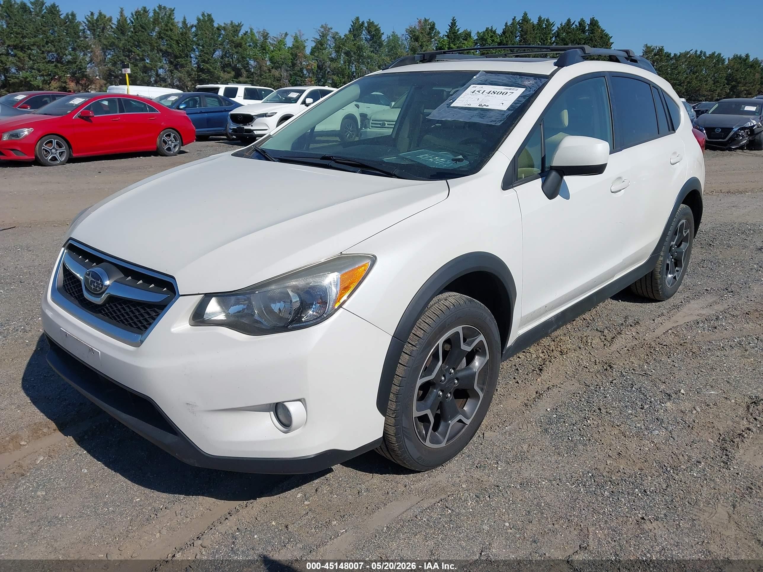2014 Subaru Xv Crosstrek 2.0i Premium White vin: JF2GPAVC1E8256399
