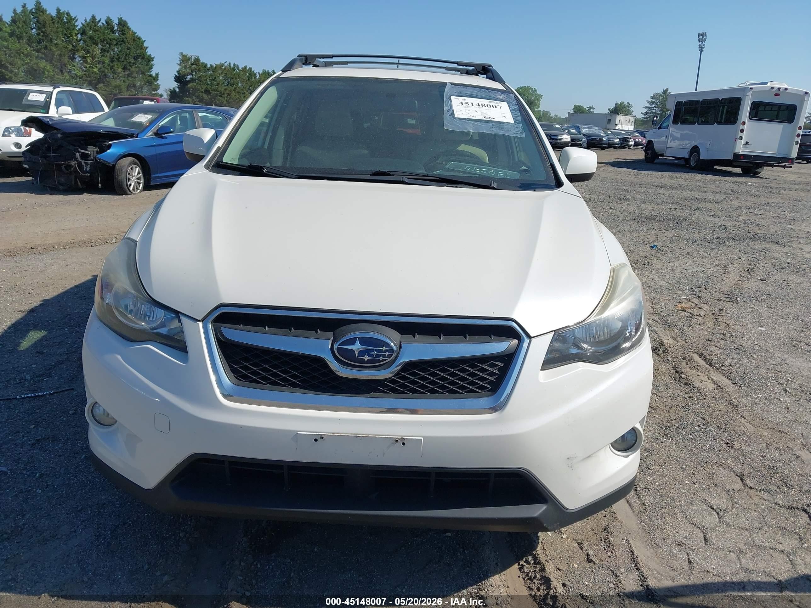 2014 Subaru Xv Crosstrek 2.0i Premium White vin: JF2GPAVC1E8256399