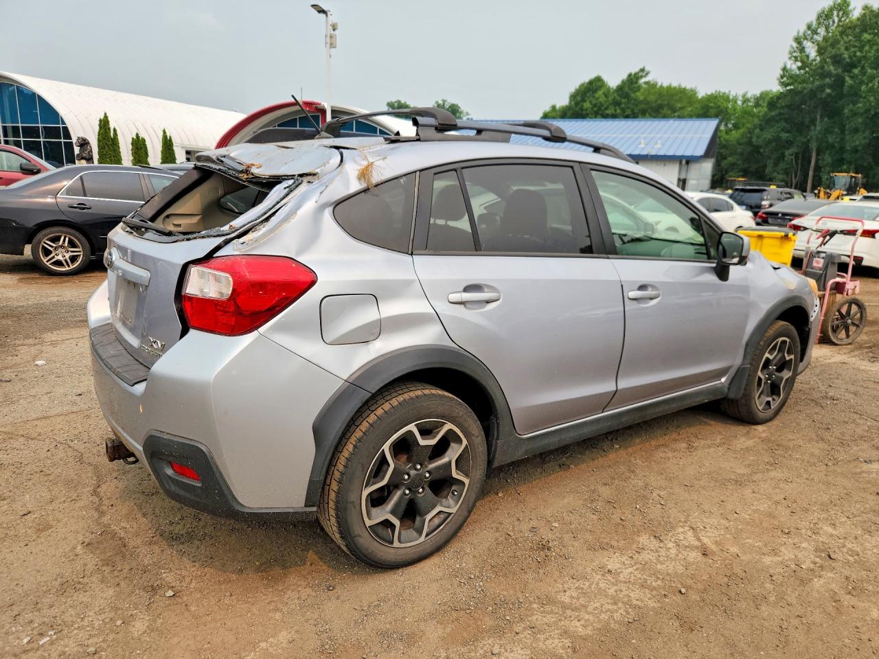 2014 Subaru Xv Crosstrek 2.0 Premium Gray vin: JF2GPAVC1E8316326