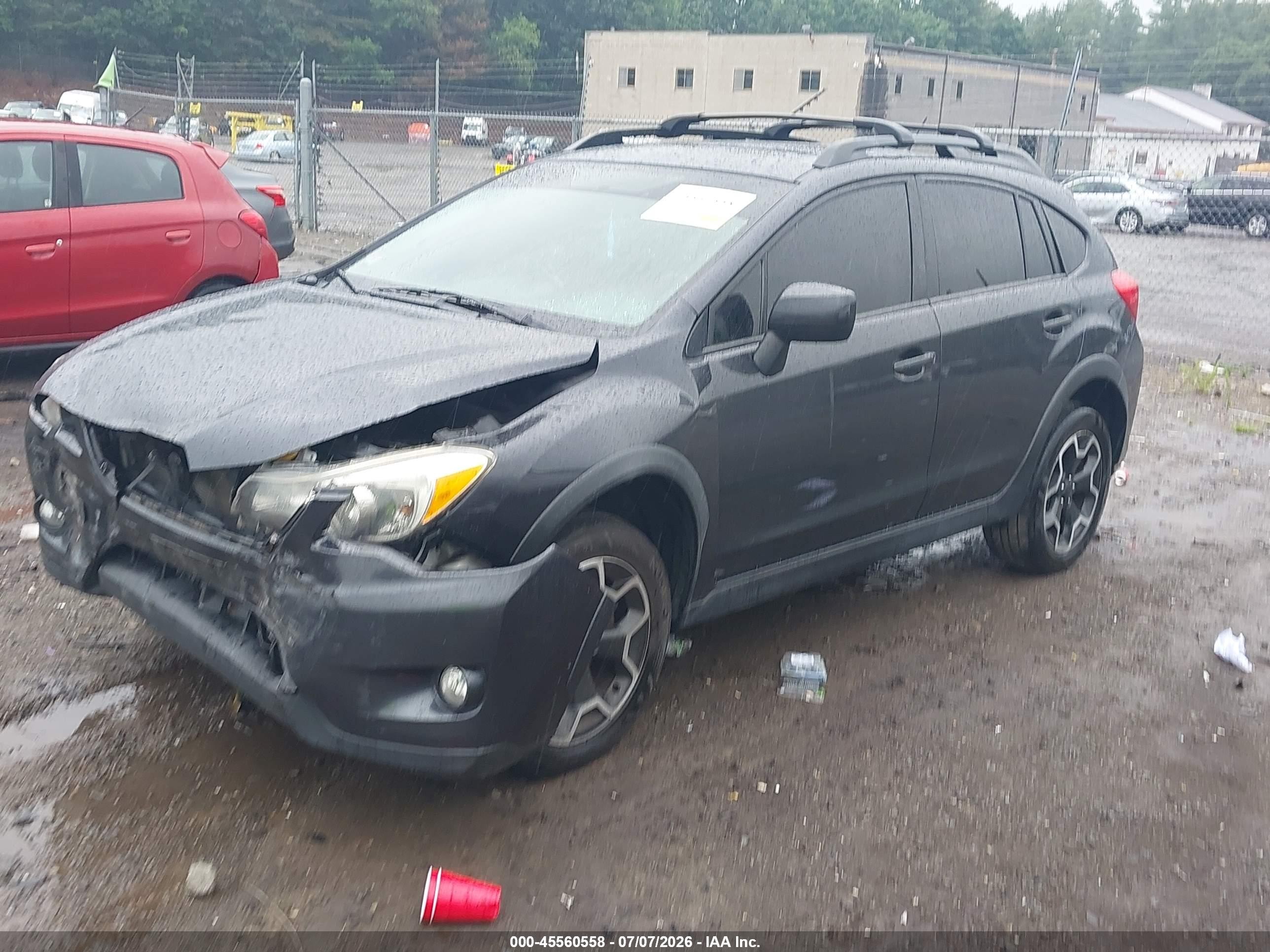 2014 Subaru Xv Crosstrek 2.0i Premium Gray vin: JF2GPAVC1E8346877