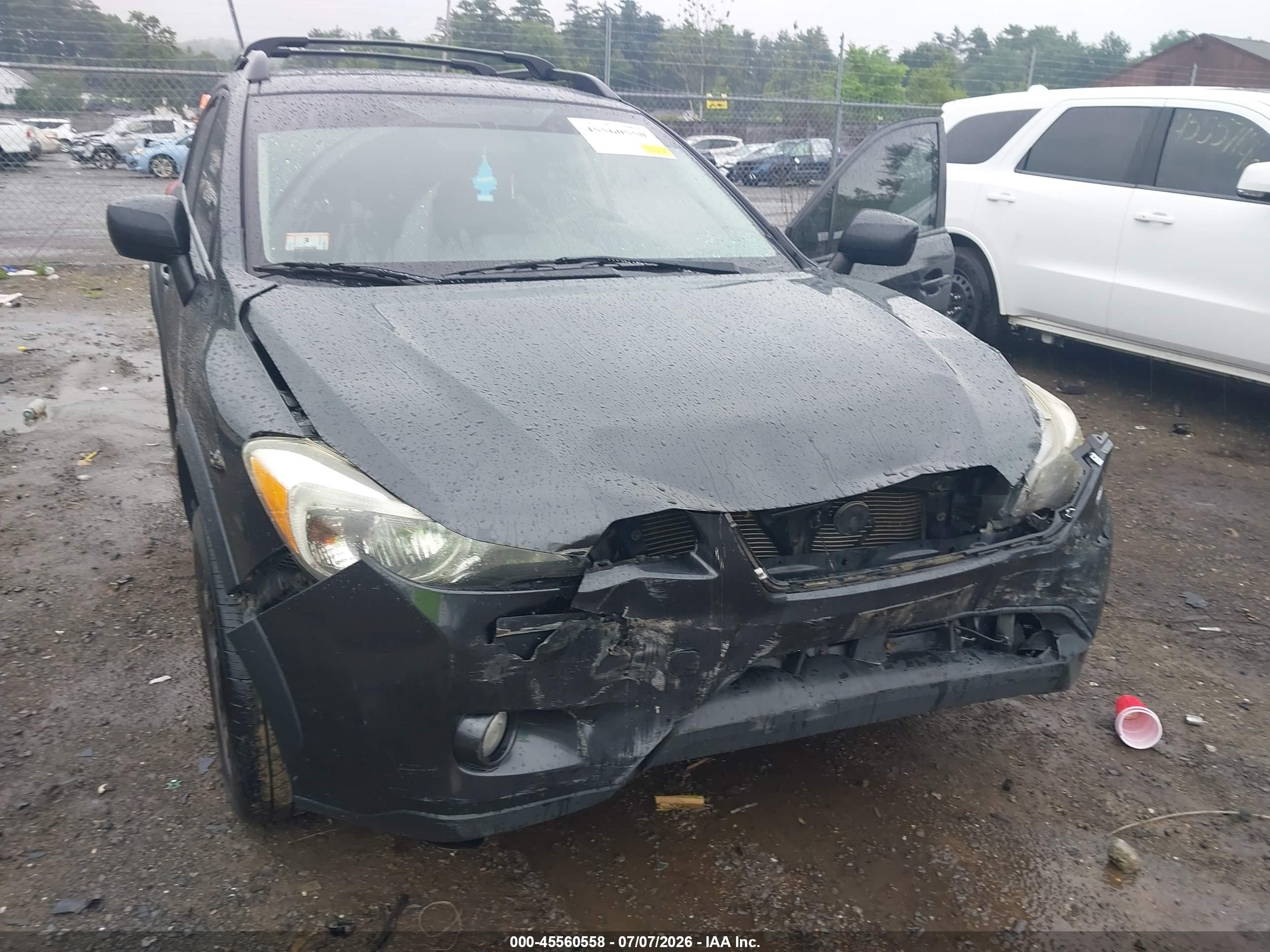 2014 Subaru Xv Crosstrek 2.0i Premium Gray vin: JF2GPAVC1E8346877