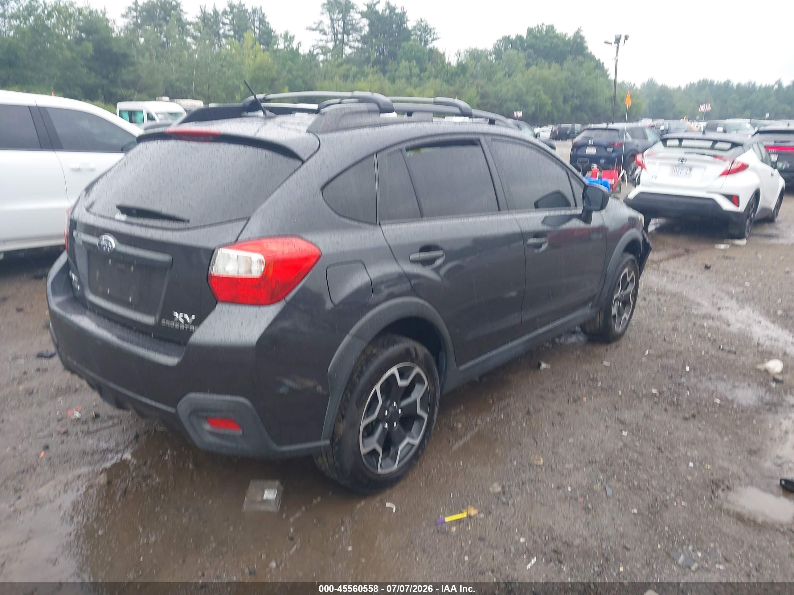 2014 Subaru Xv Crosstrek 2.0i Premium Gray vin: JF2GPAVC1E8346877