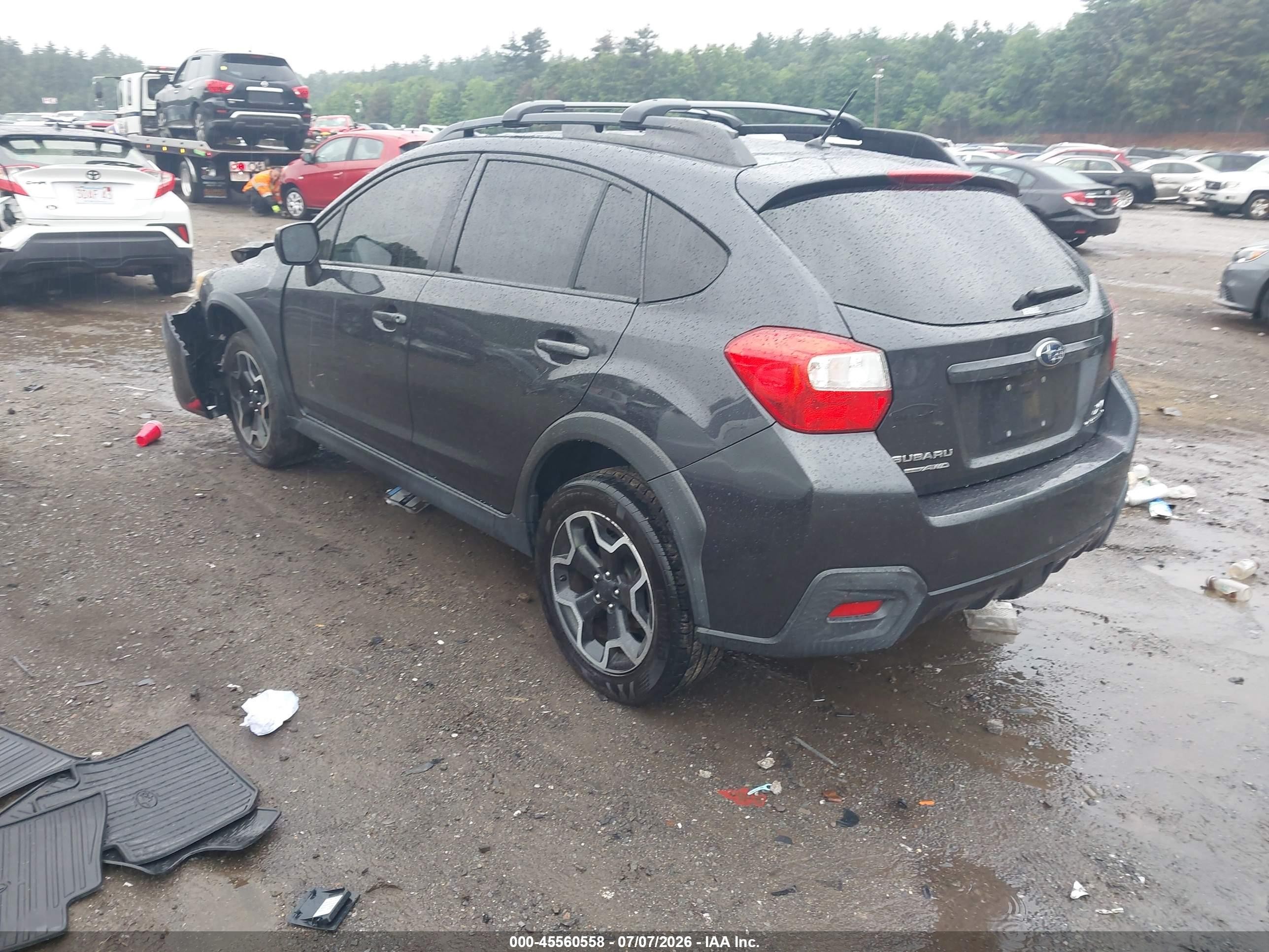 2014 Subaru Xv Crosstrek 2.0i Premium Gray vin: JF2GPAVC1E8346877