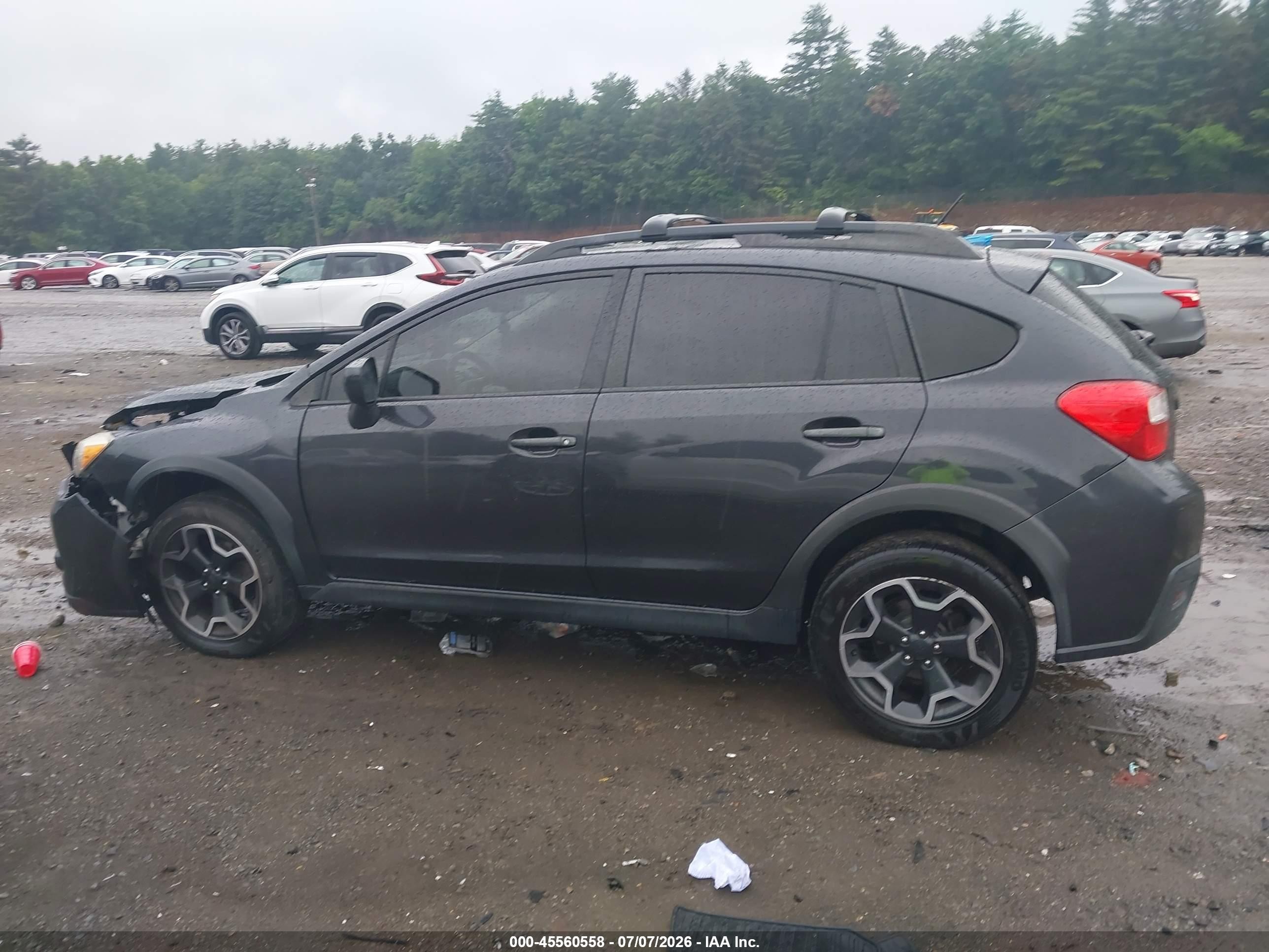 2014 Subaru Xv Crosstrek 2.0i Premium Gray vin: JF2GPAVC1E8346877